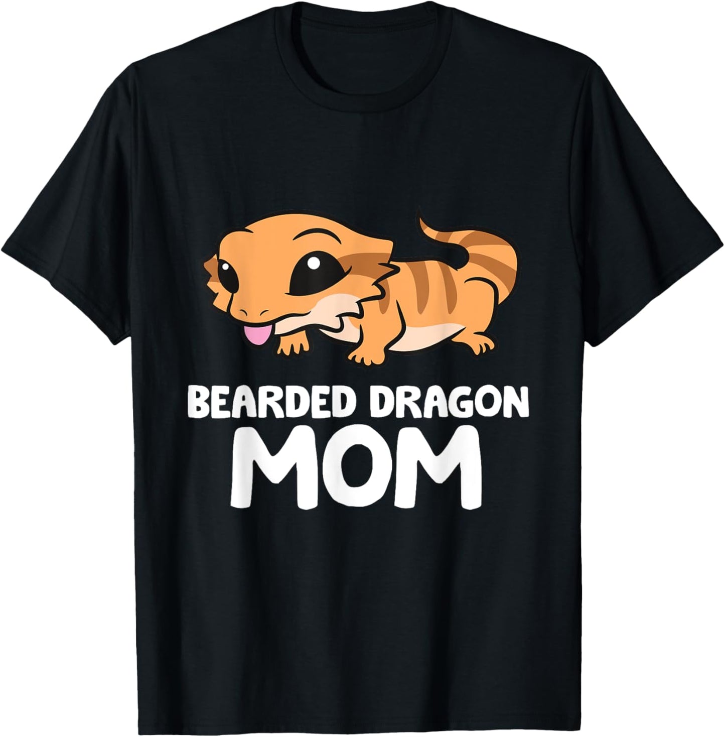 Bearded Dragon Mom Lizard Reptile Mother Bearded Dragon T-Shirt - T-Shirt | Black