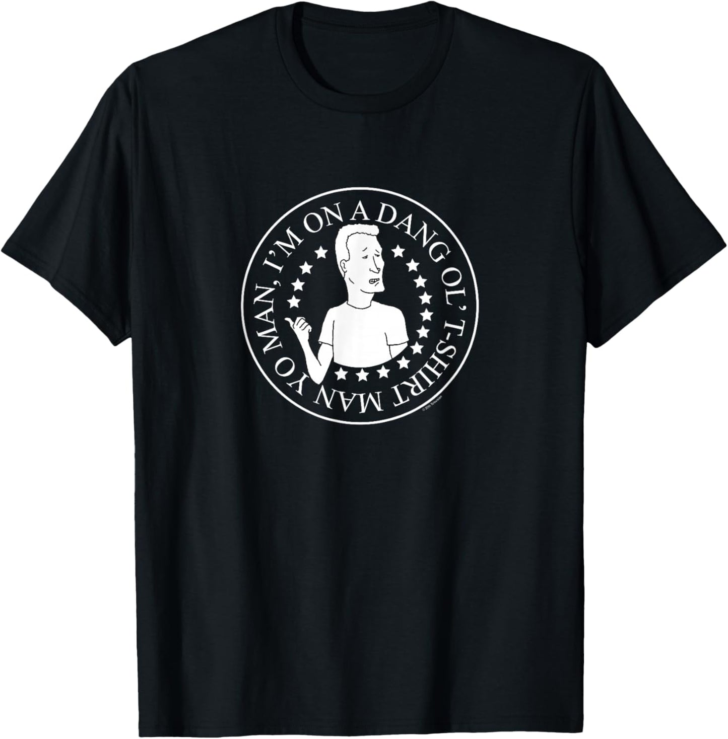 King of The Hill Boomhauer Dang Ol' Cartoon T-Shirt - T-Shirt | Black
