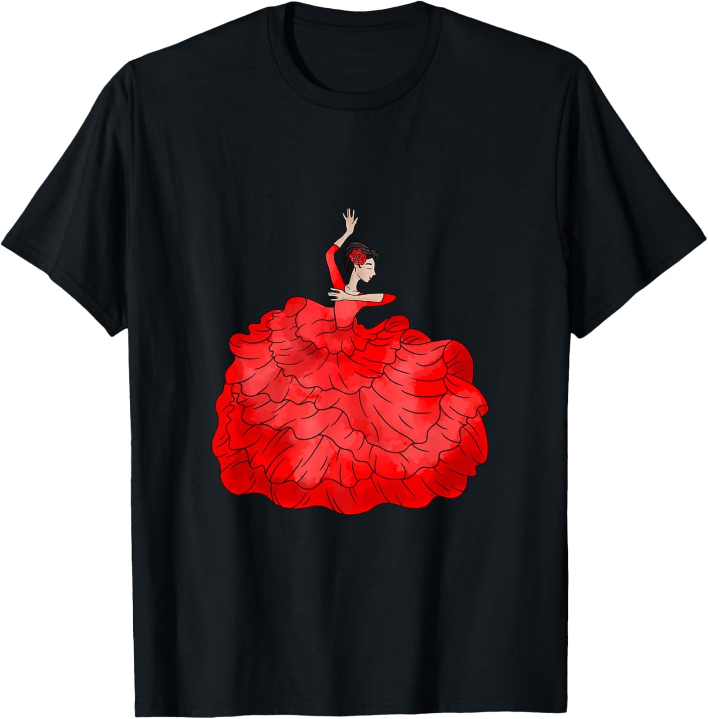 Flamenco Spain T-Shirt - T-Shirt | Black