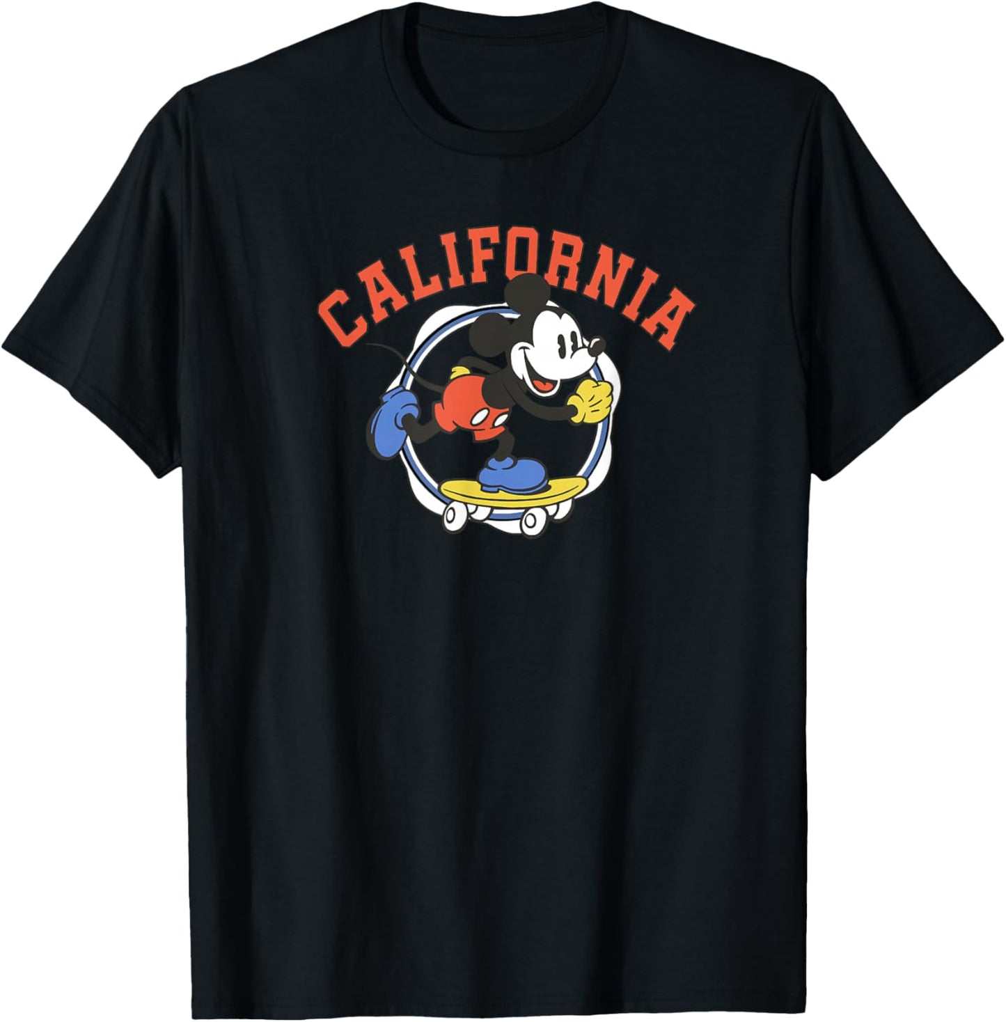 Disney Mickey and Friends Mickey California Skating T-Shirt - T-Shirt | Black