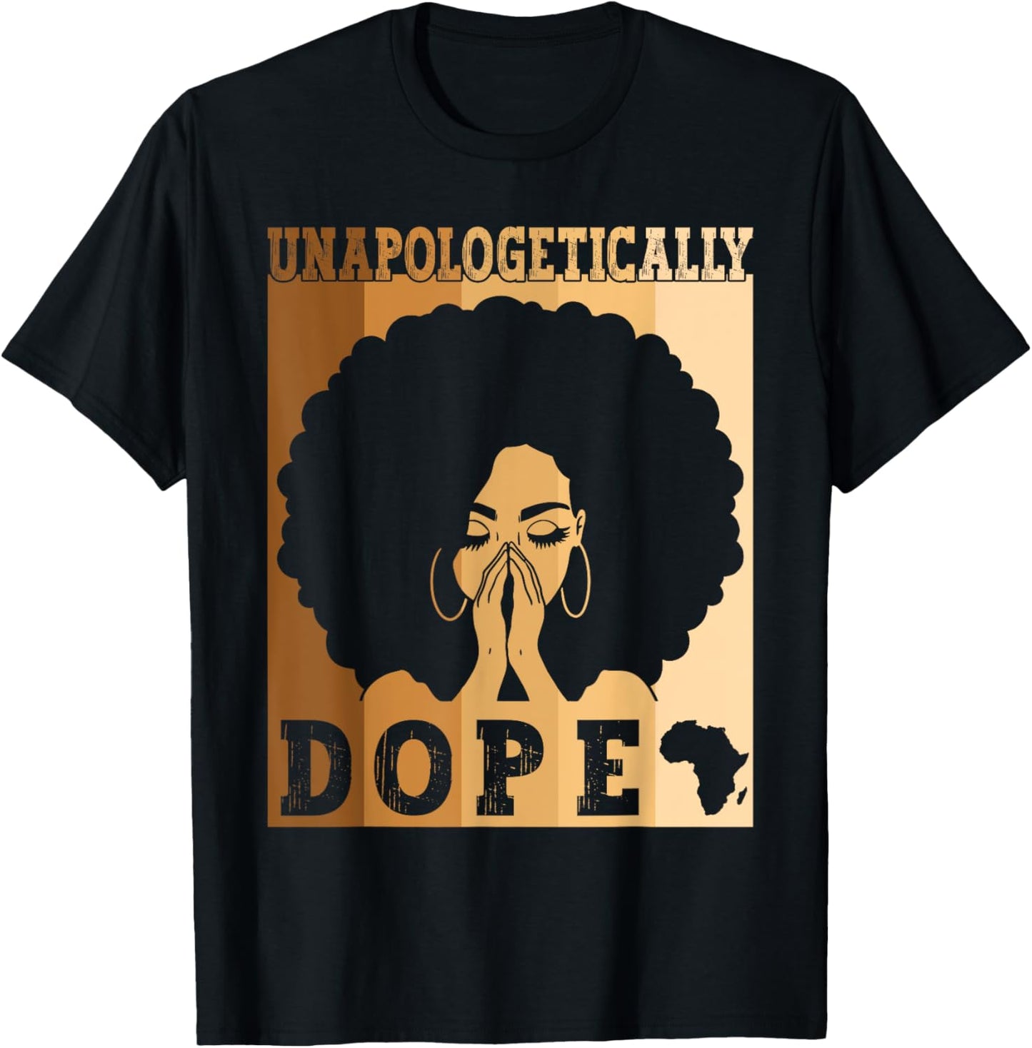 Unapologetically Dope Black Afro Melanin Black History Month T-Shirt - T-Shirt | Black