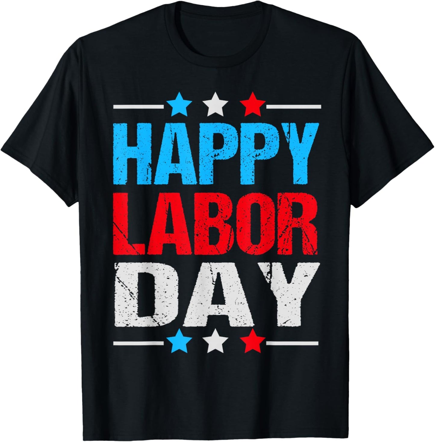 Happy Labor Day Shirt Patriot Happy Labor Day Men Women Kids T-Shirt - T-Shirt | Black