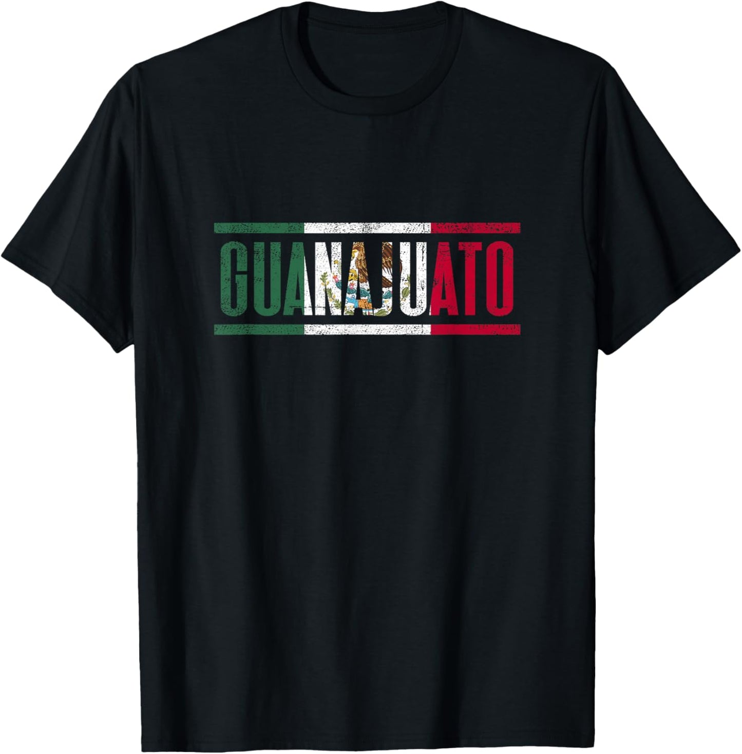 Guanajuato con la Bandera de México T-Shirt - T-Shirt | Black