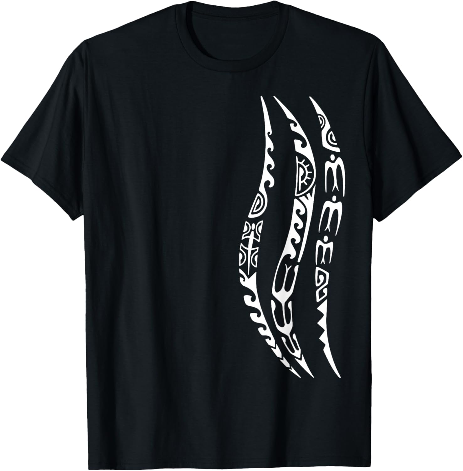 Wave Pattern Symbol Haka Culture Maori Tribal New Zealand T-Shirt - T-Shirt | Black