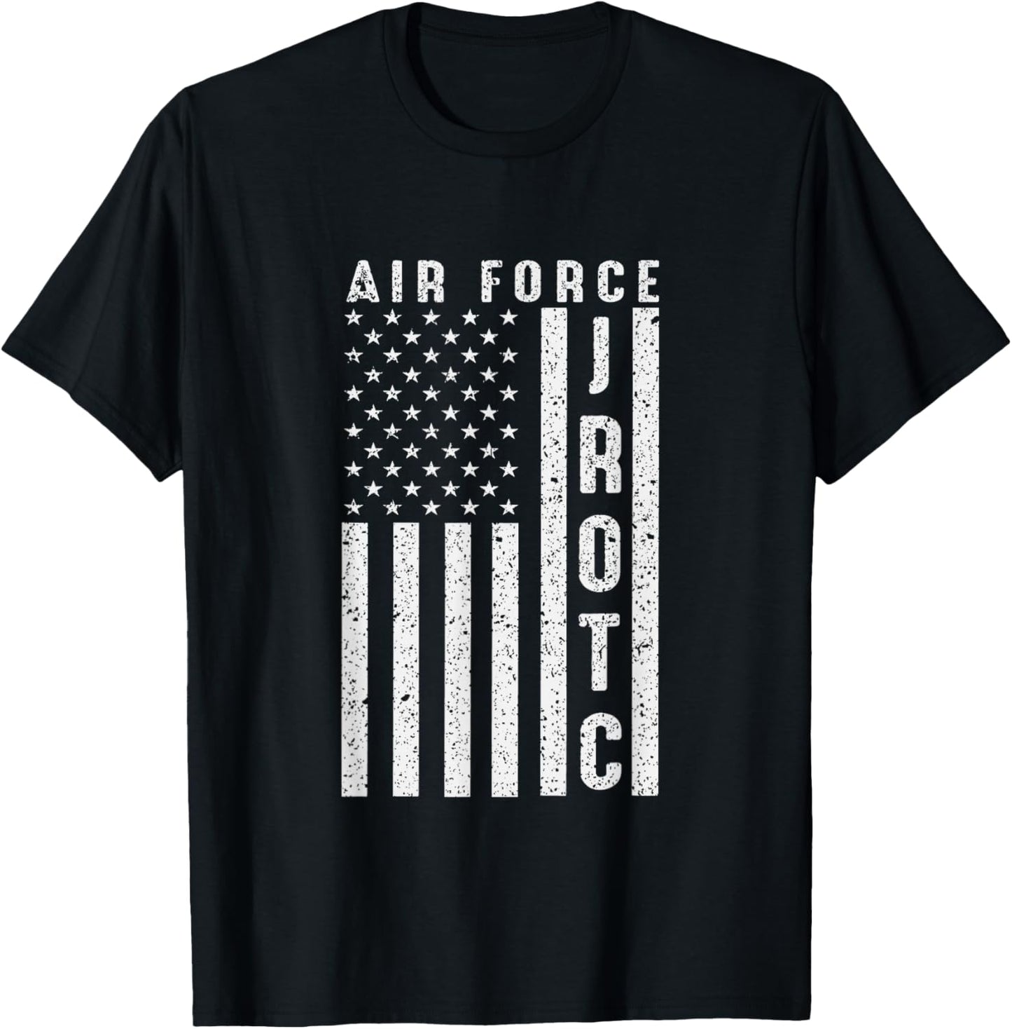 Air Force Junior ROTC USAF JROTC USA Flag T-Shirt - T-Shirt | Black
