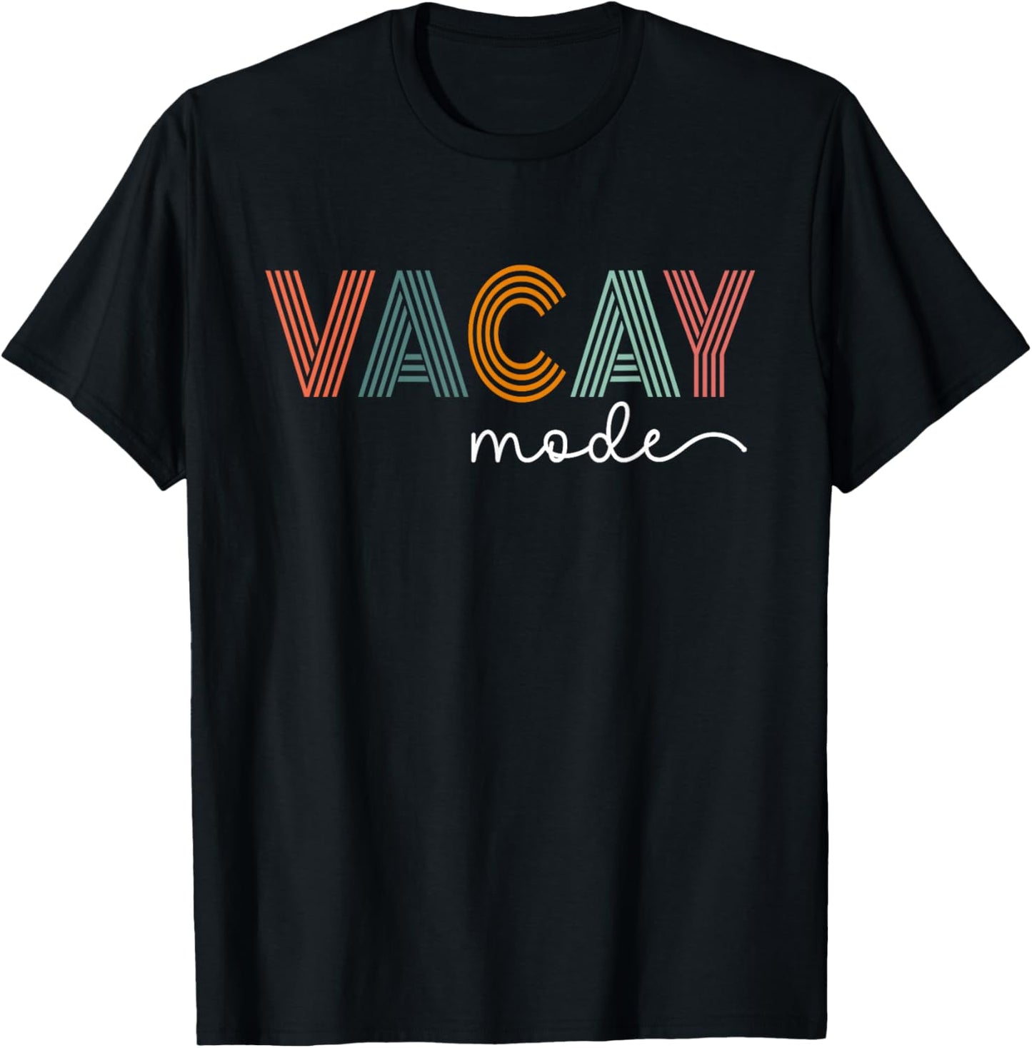 Vintage Vacay Mode for Camping Family Vacations in 2023 Small T-Shirt - T-Shirt | Black