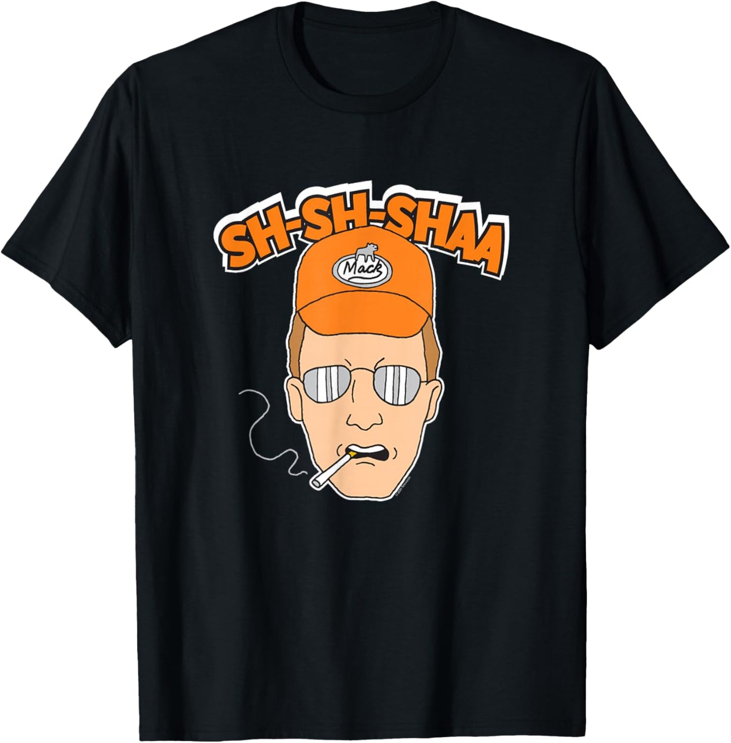 King of The Hill Dale Gribble Sha Sha Shaa Cartoon T-Shirt - T-Shirt | Black