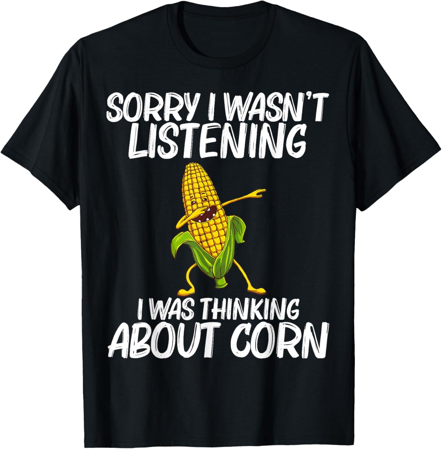 Funny Corn Gift Women Corn On The Cob Costume Farmer T-Shirt - T-Shirt | Black