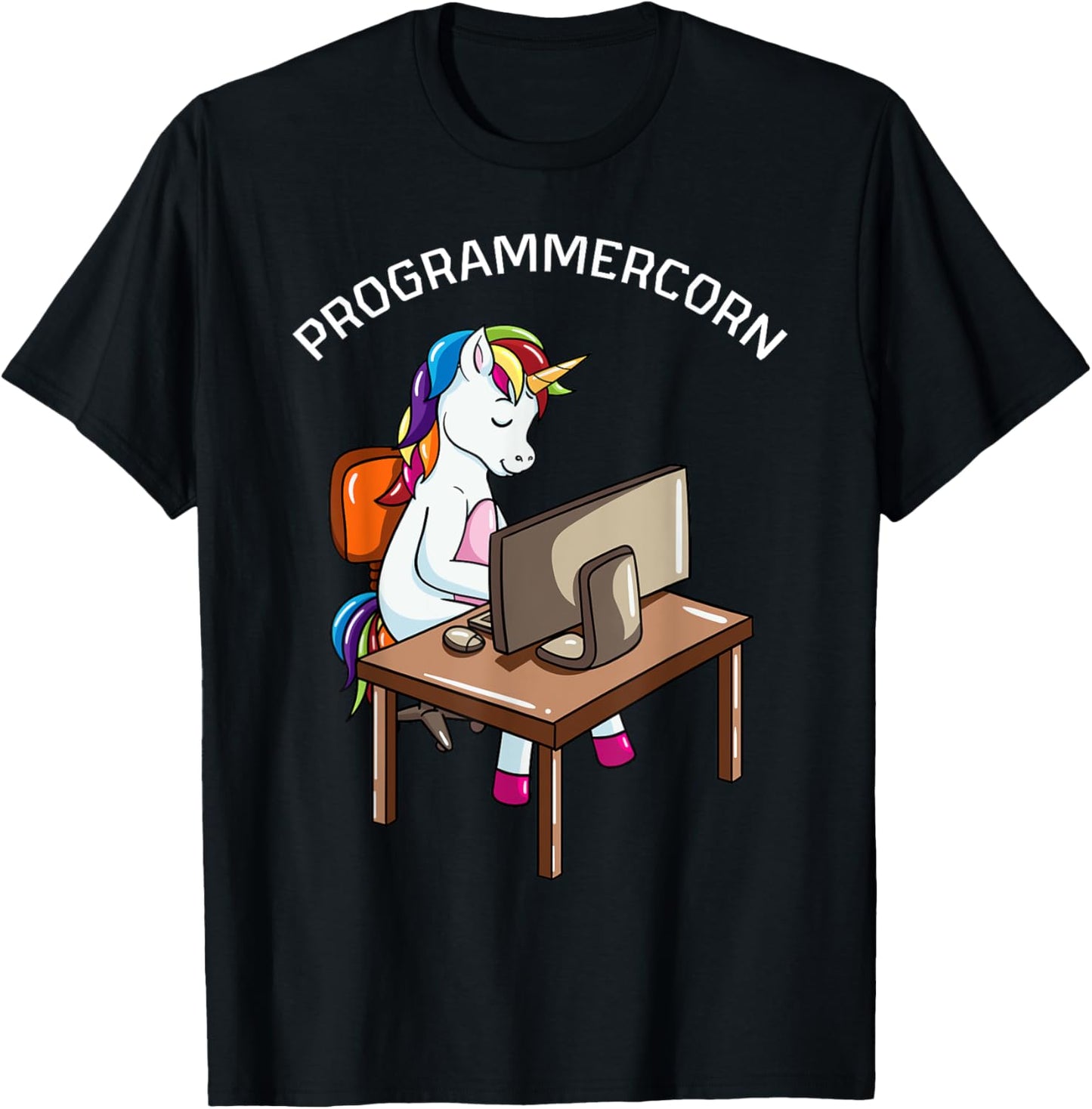 Programmercorn Unicorn Lover Programmer Web Developer T-Shirt - T-Shirt | Black