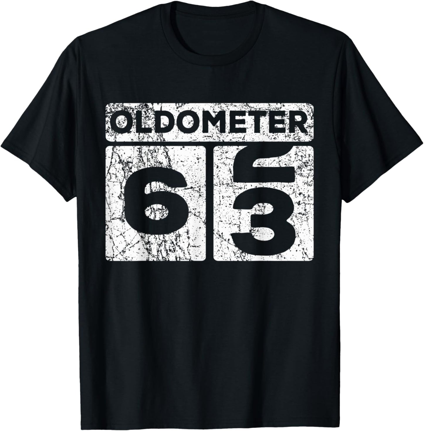 Oldometer 62-63 Car Odometer Funny 63rd Birthday T-Shirt - T-Shirt | Black