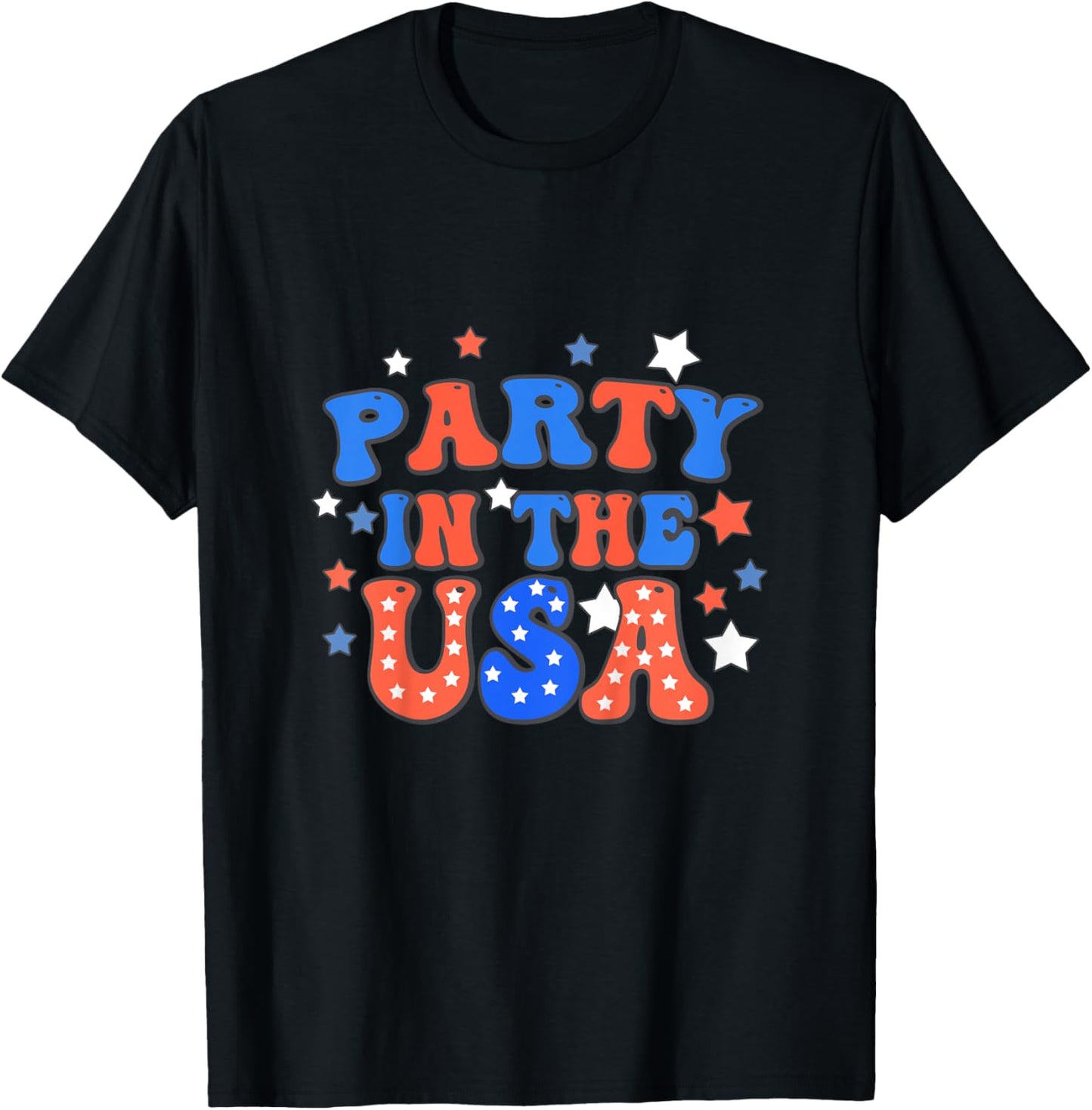 Party In The USA 4th Of July Independence Day Baby Toddler T-Shirt - T-Shirt | Black