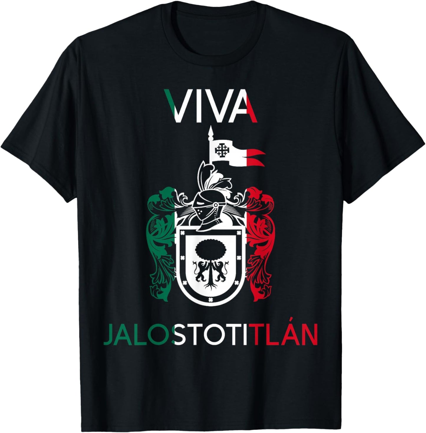 Viva Jalostotitlán Jalisco Estado De Mexico Escudo Eagle T-Shirt - T-Shirt | Black