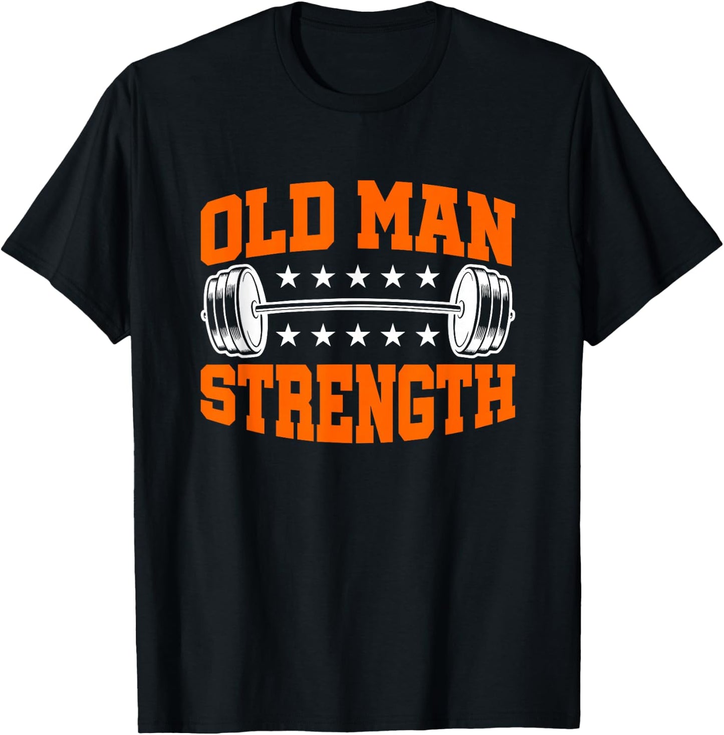 Old Man Strength Gym Workout Sport T-Shirt - T-Shirt | Black
