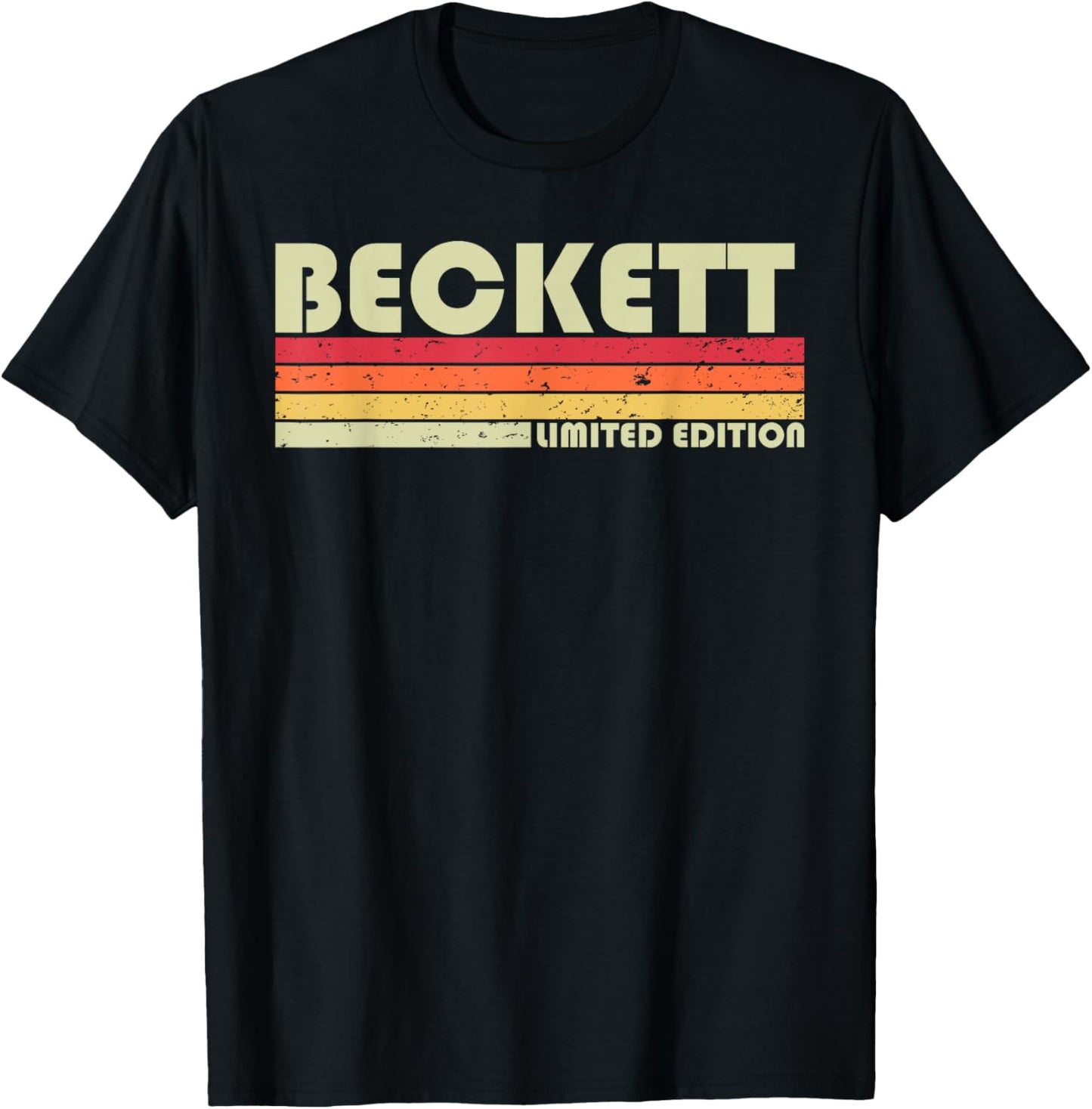 BECKETT Gift Name Personalized Funny Retro Vintage Birthday T-Shirt - T-Shirt | Black