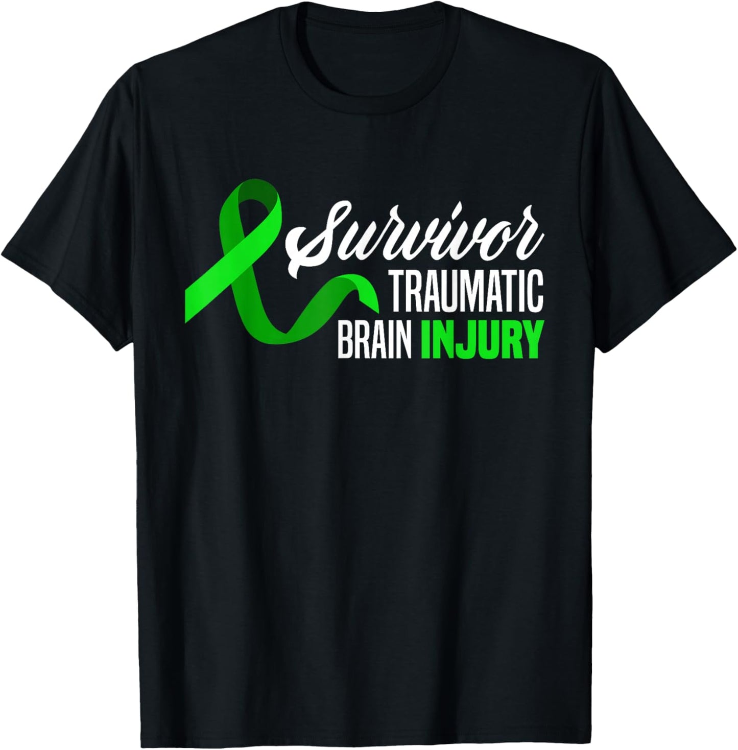 Survivor Traumatic Brain Injury Awareness TBI Survivor T-Shirt - T-Shirt | Black