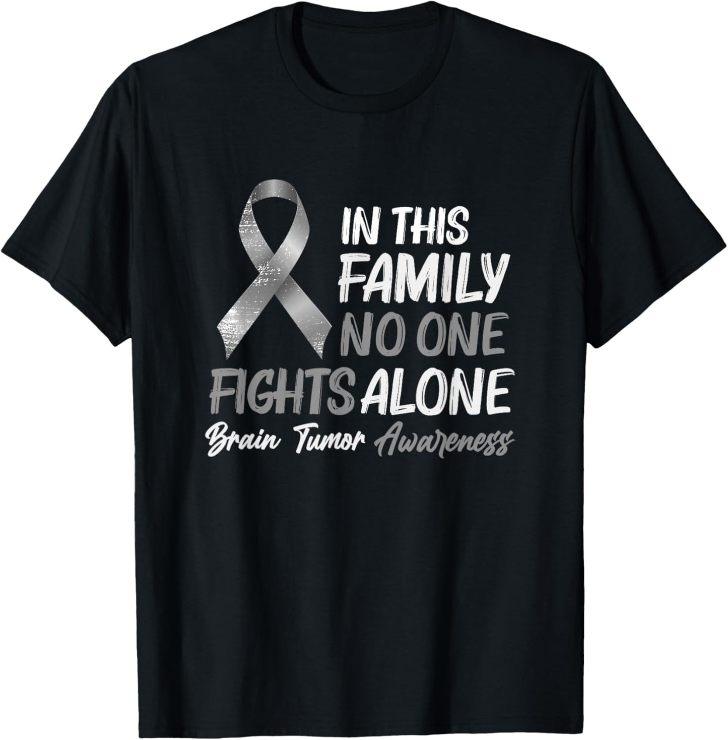 Brain Tumor Awareness - Brain Cancer Support T-Shirt - T-Shirt | Black