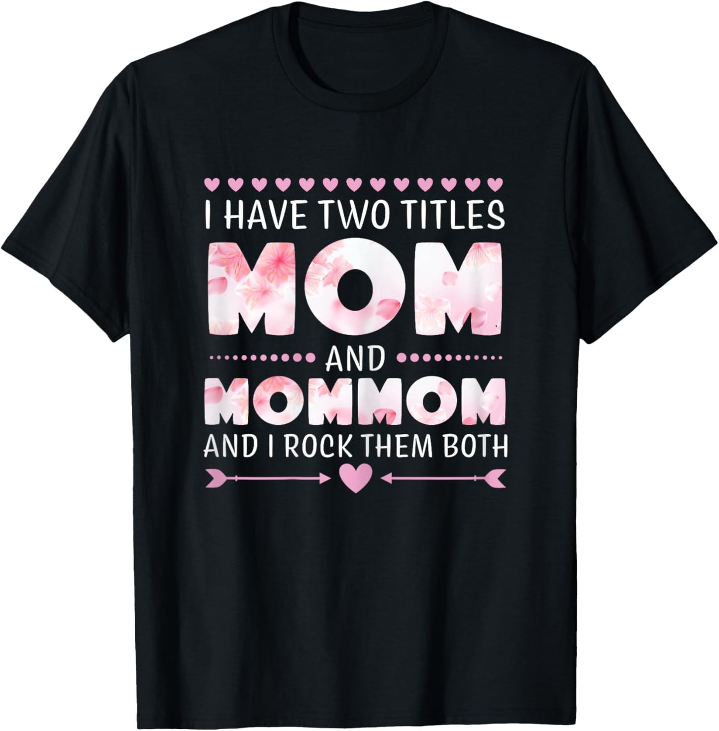 Mommom Mom Mom Mom Grandma Grandma T-Shirt - T-Shirt | Black