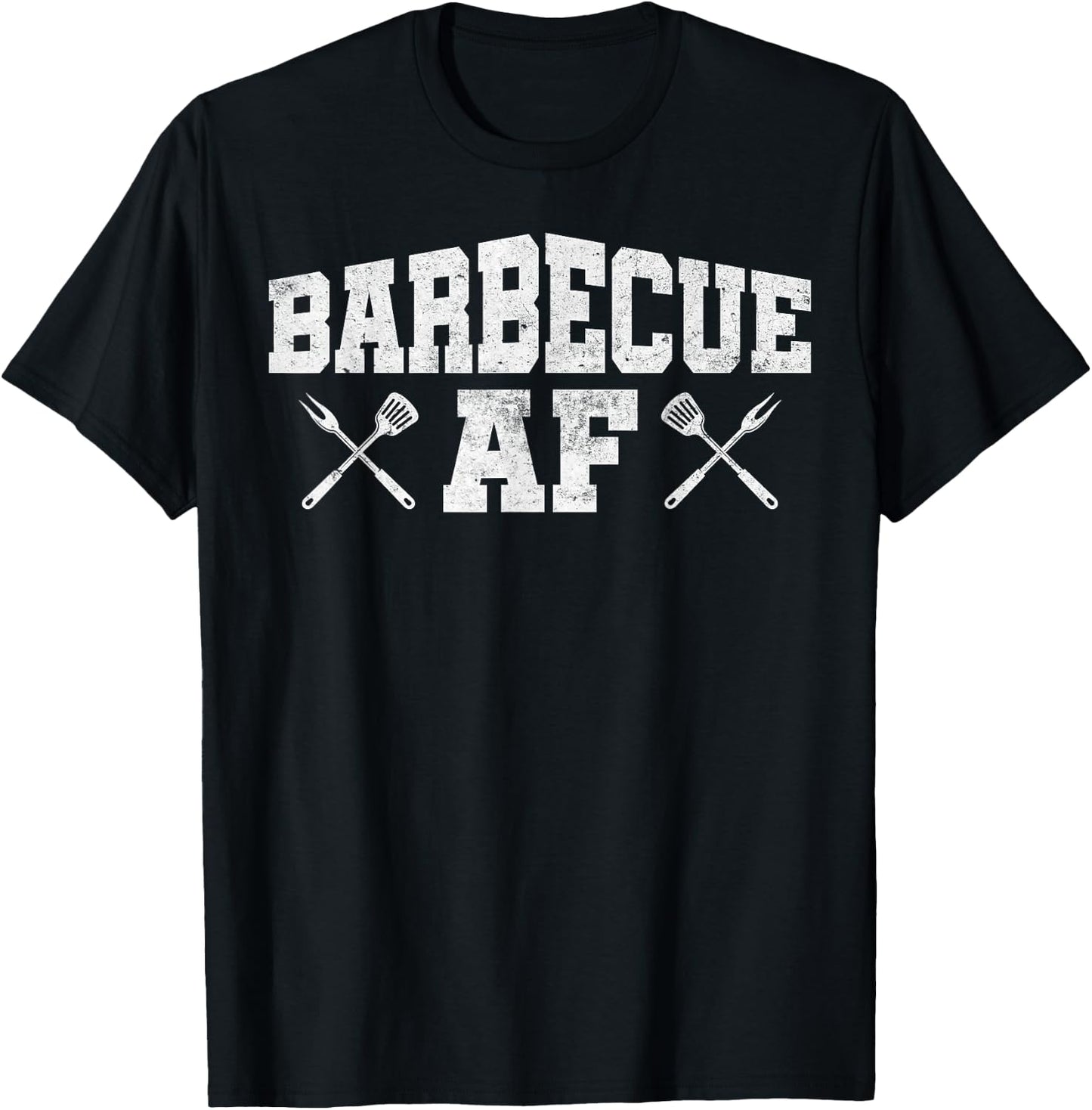 Barbecue Af Funny Retro Vintage Apparel T-Shirt - T-Shirt | Black