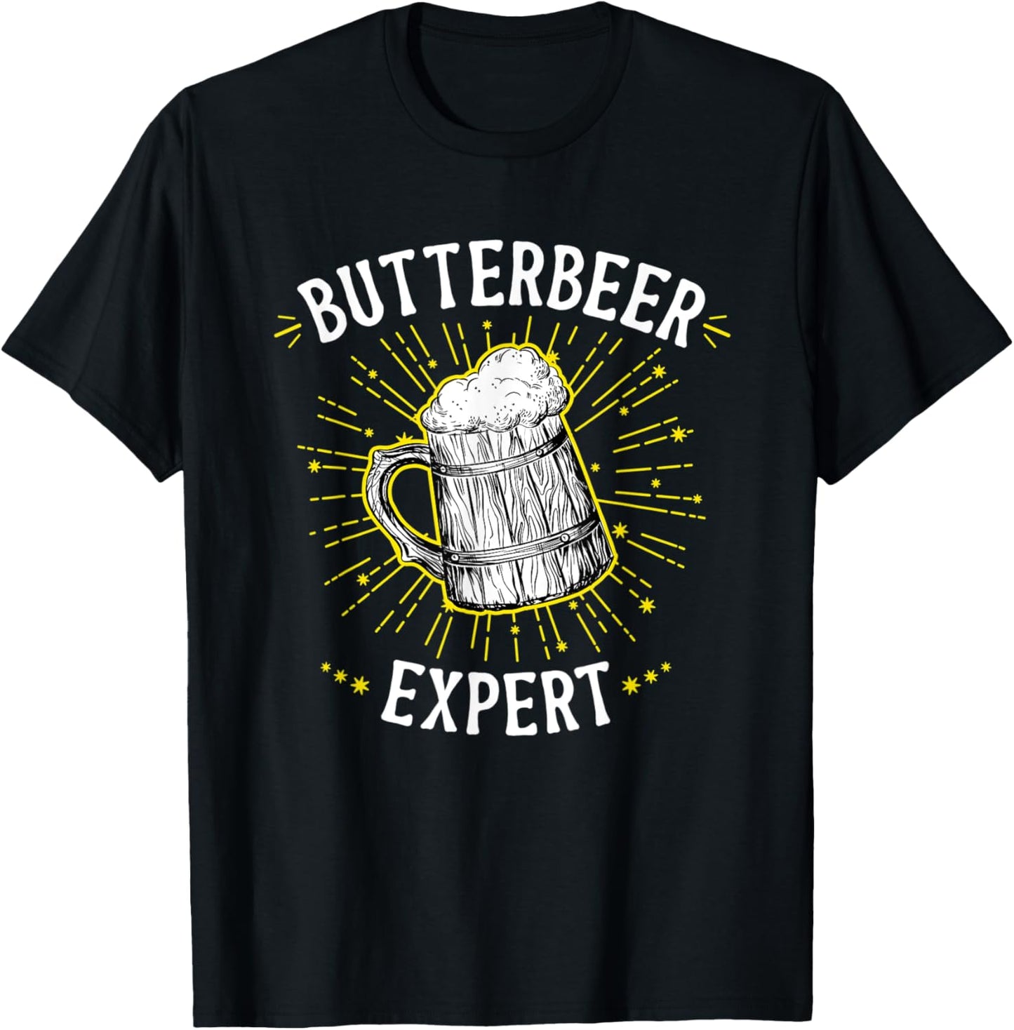 Butterbeer Expert - Butterscotch Beer T-Shirt - T-Shirt | Black