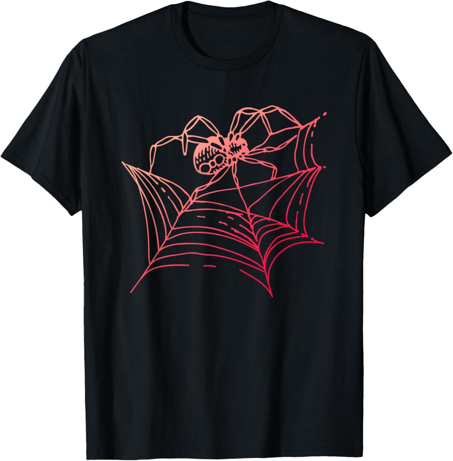 Spider Web Cobweb Arachnophile Spider Fan Arachnids T-Shirt - T-Shirt | Black