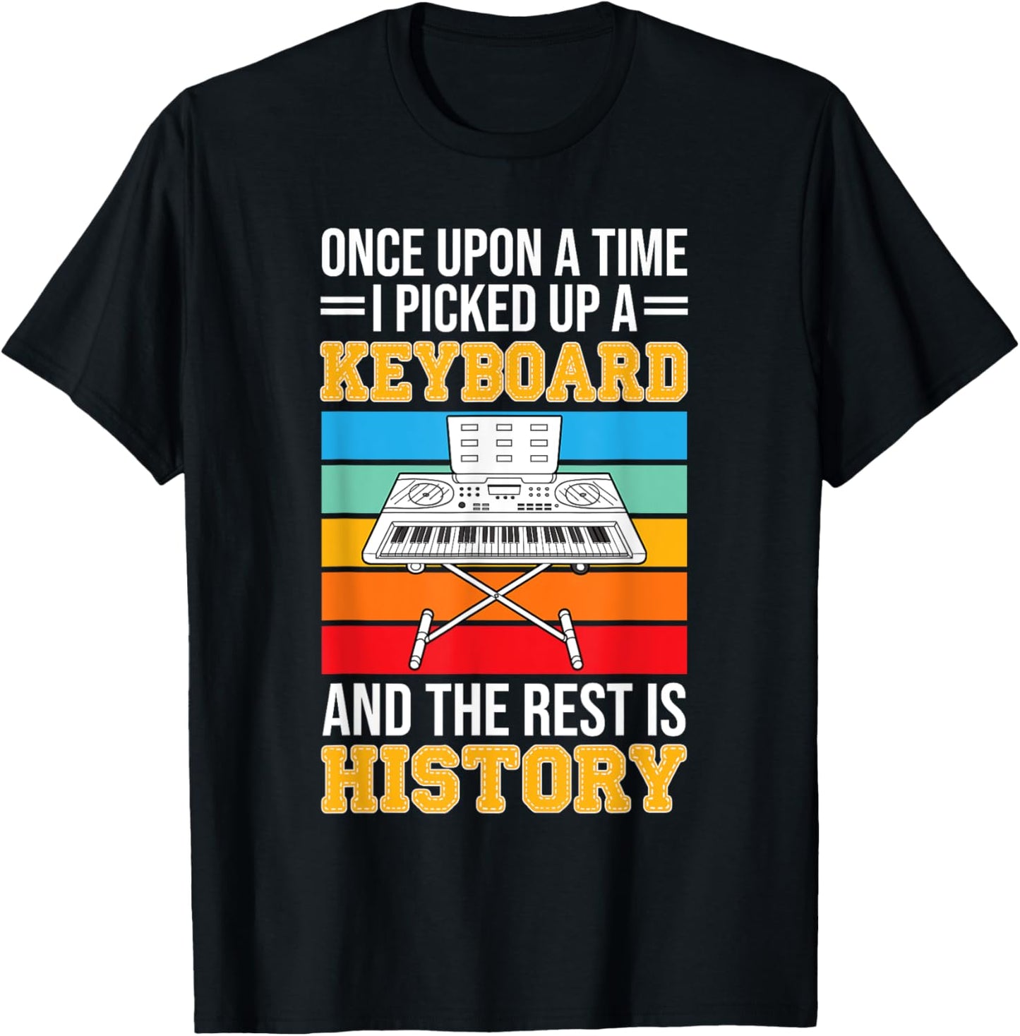 Musical Keyboard Player - Funny Musician Keyboard Expert T-Shirt - T-Shirt | Black