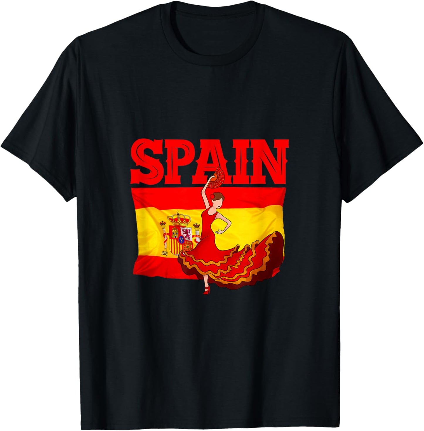 Flamenco Spain T-Shirt - T-Shirt | Black