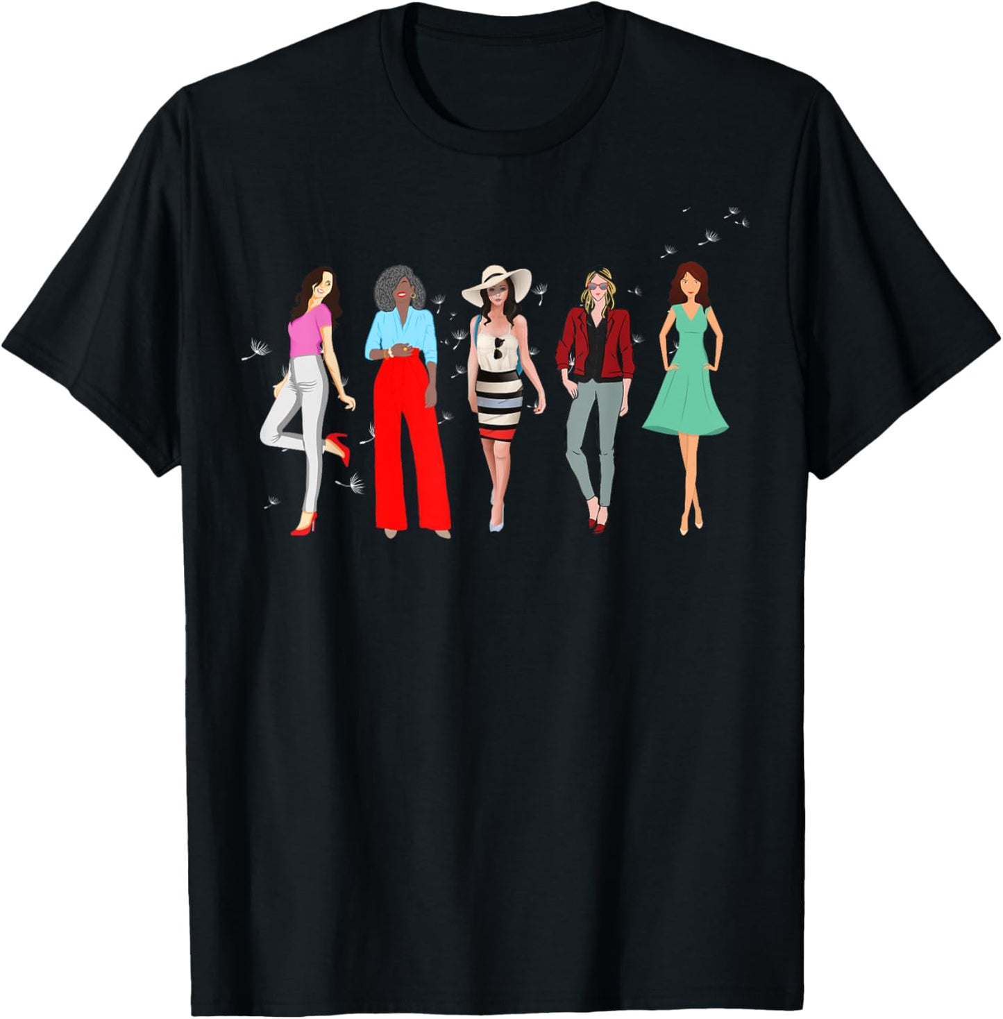 Sassy Classy Sisters Stylish Fashionista Girl Power T-Shirt - T-Shirt | Black