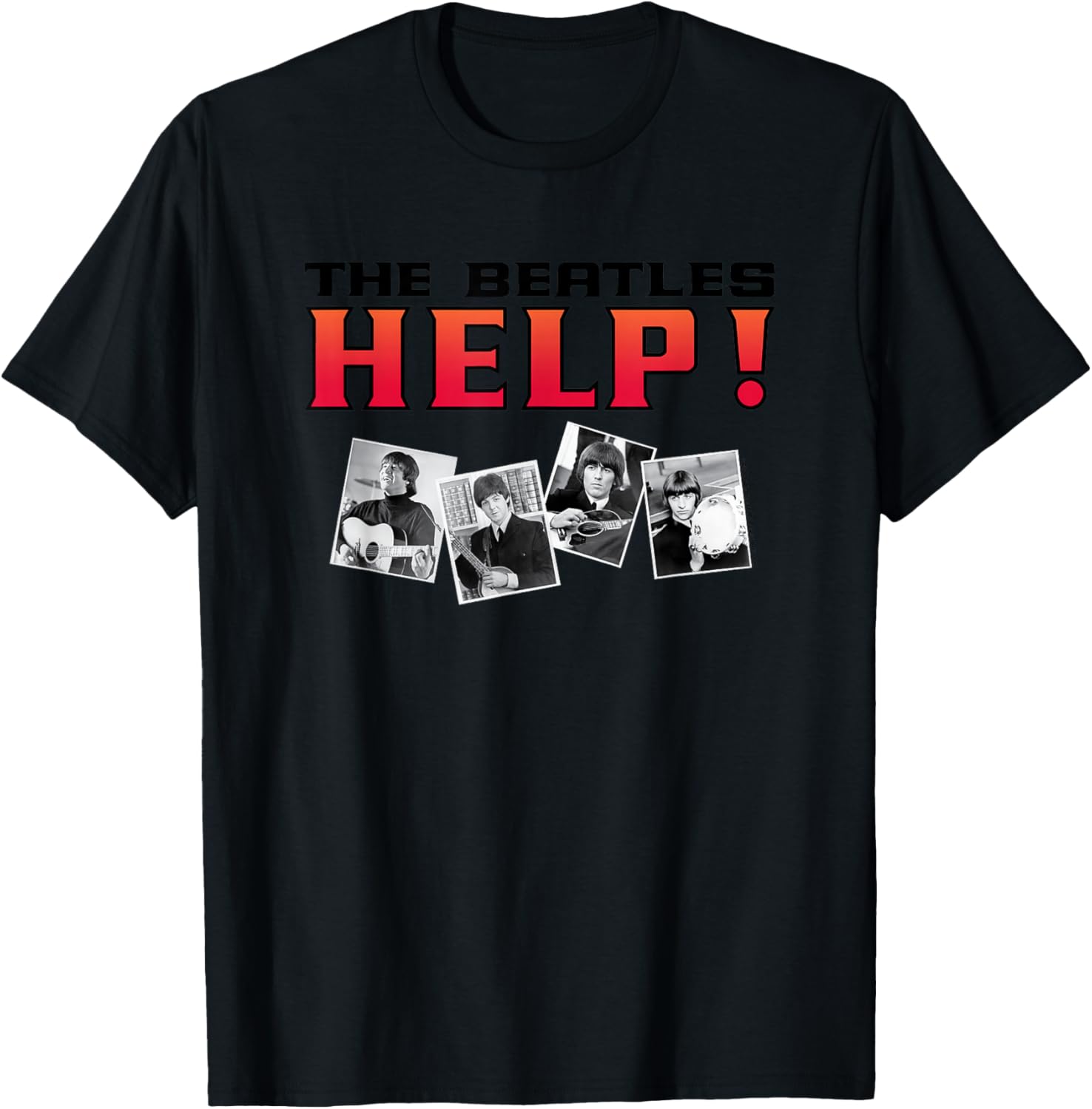 The Beatles Help! T-Shirt - T-Shirt | Black