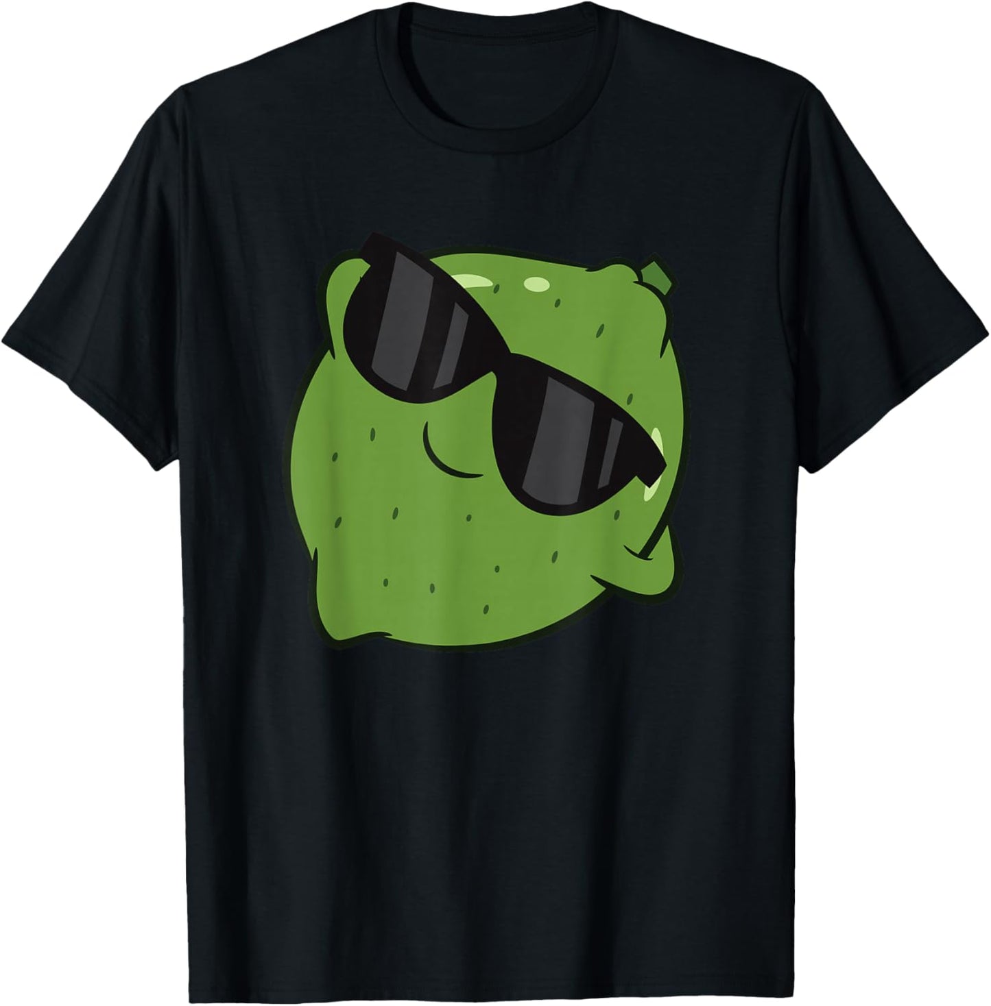 Cute Lime Fruit Relaxing Lazy Lime T-Shirt - T-Shirt | Black