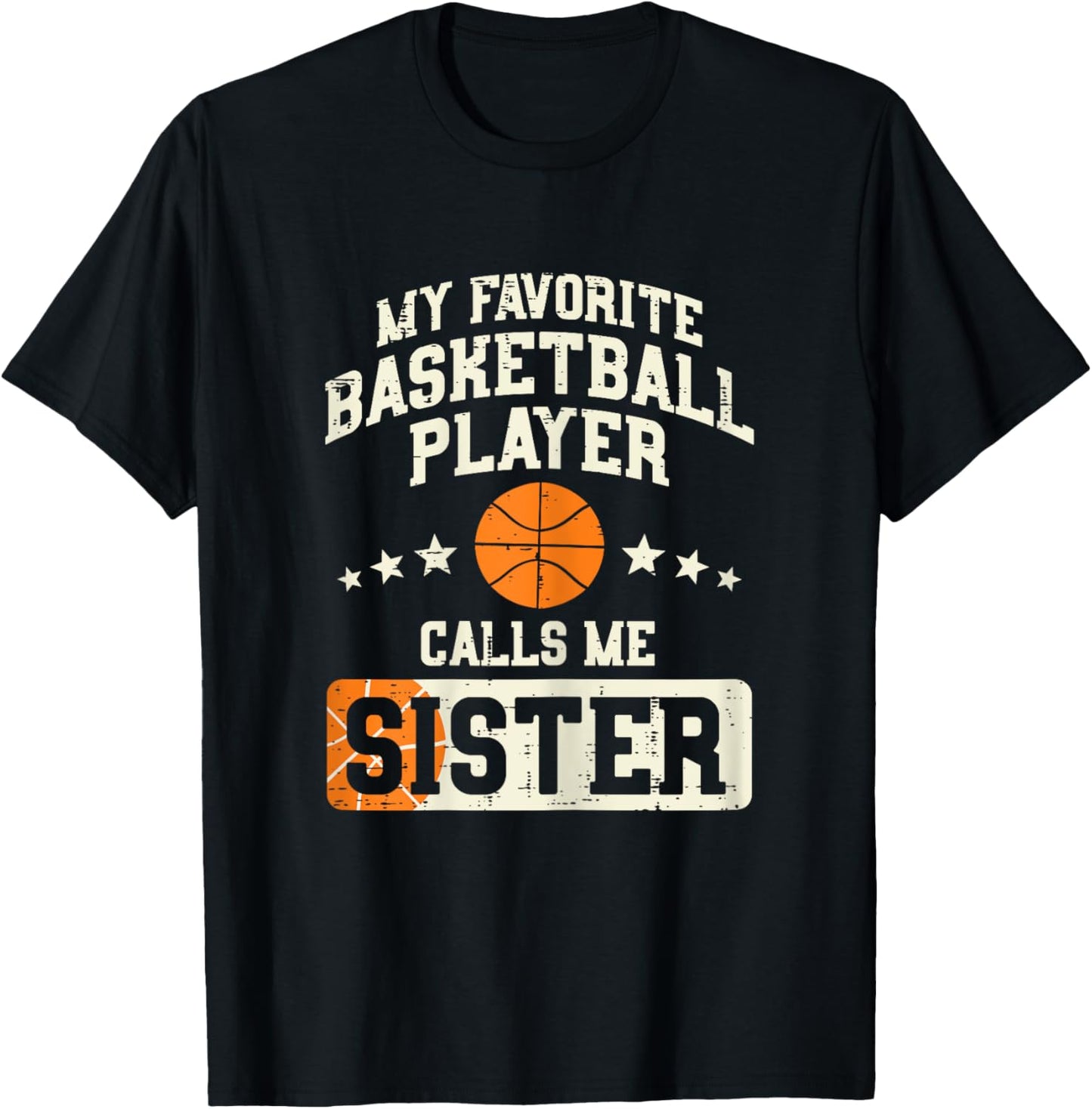 Favorite Basketball Player Sister Family Matching Girls T-Shirt - T-Shirt | Black