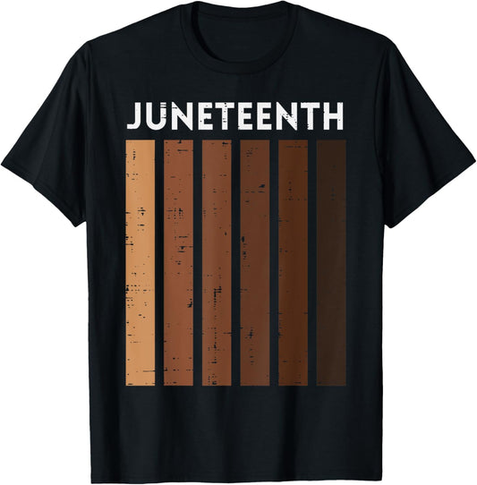 Melanin Shades Juneteenth June 19th 1865 Men Women Kids T-Shirt - T-Shirt | Black