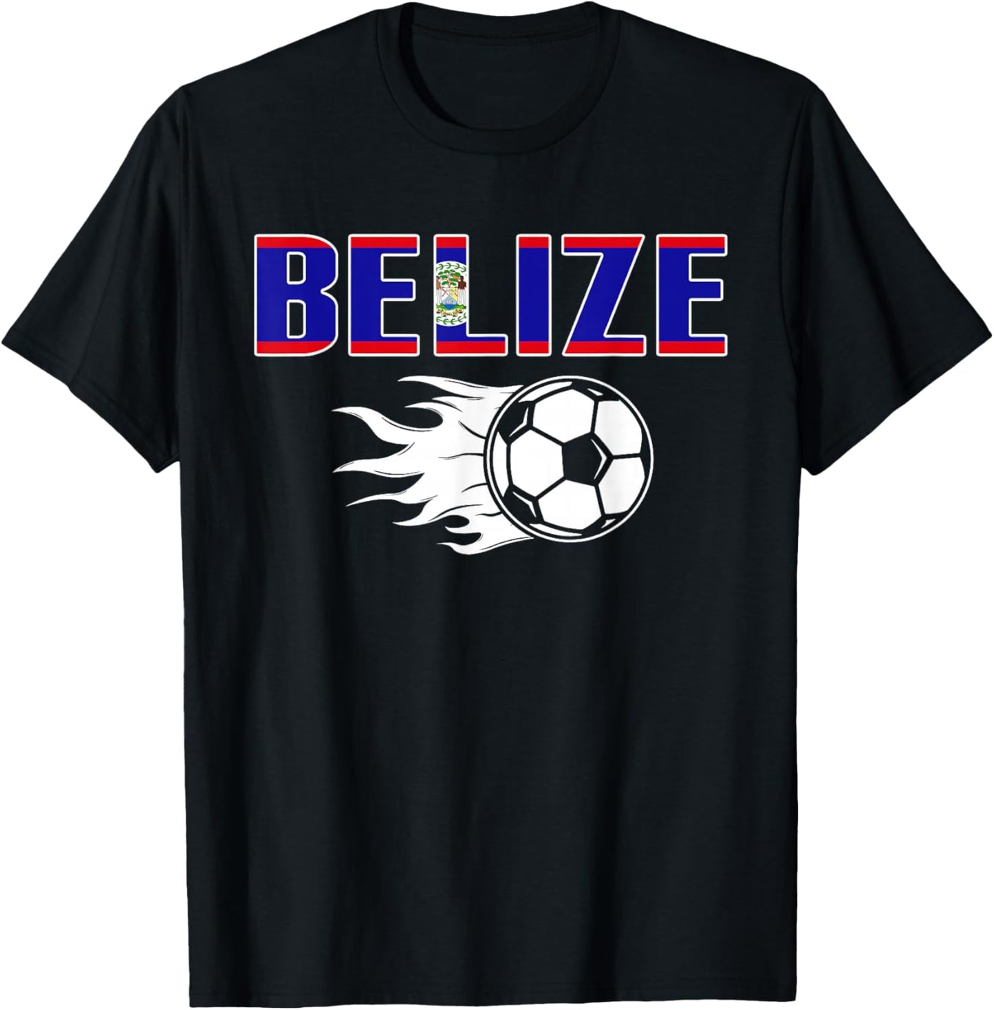 Proud Belize Soccer Fans Jersey - Belizean Football Lovers T-Shirt - T-Shirt | Black