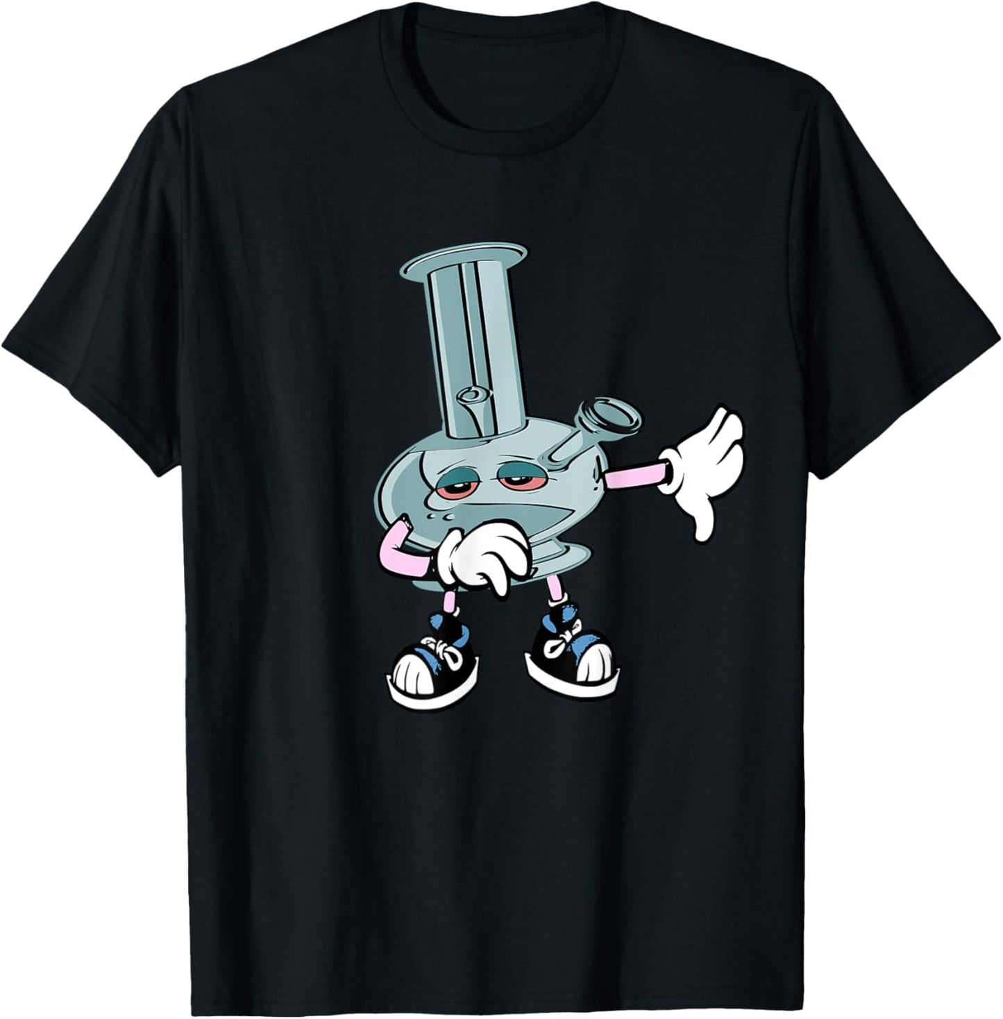 Dabbing Rig Oil Bong BHO Wax Shatter Weed THC vaporizer T-Shirt - T-Shirt | Black