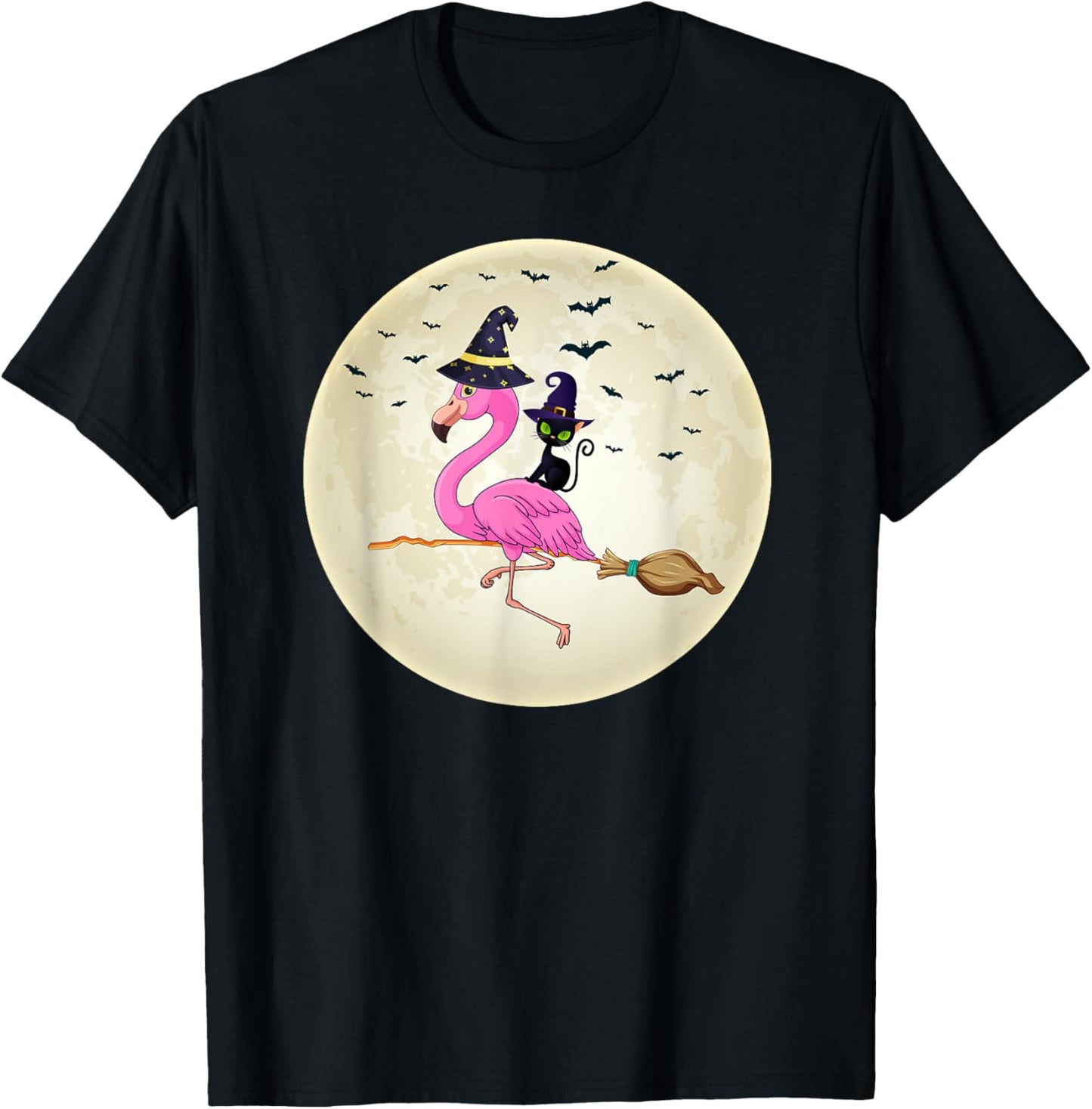 flamingo Halloween Costume Flamingo cat Halloween Men Women Kids T-Shirt - T-Shirt | Black