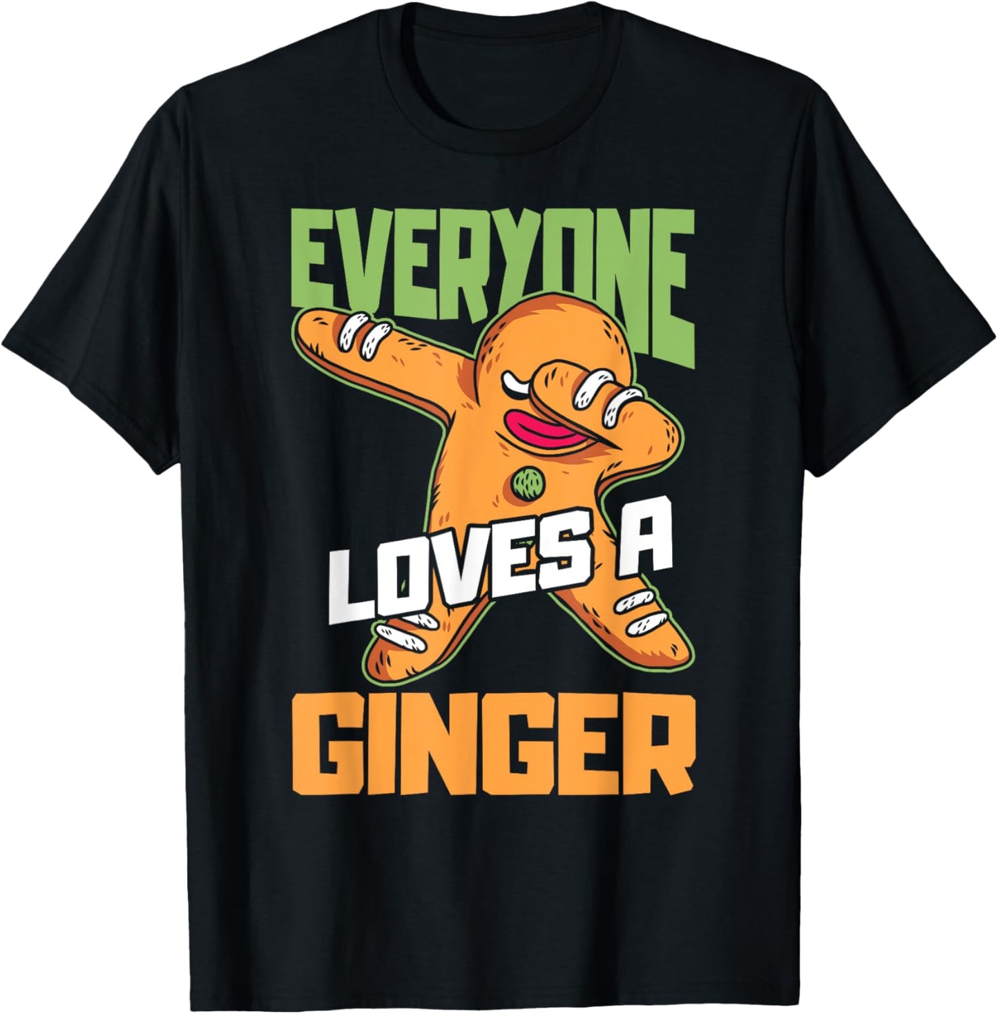 Everyone Loves a Ginger Vintage Christmas T-Shirt - T-Shirt | Black