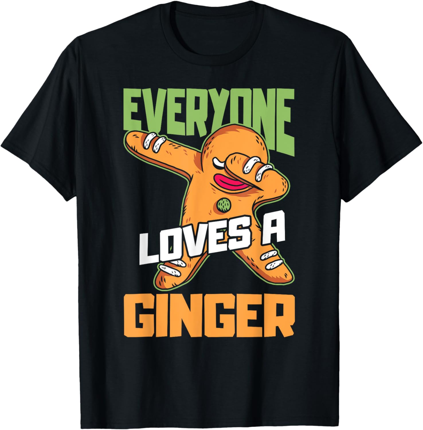 Everyone Loves a Ginger Vintage Christmas T-Shirt - T-Shirt | Black