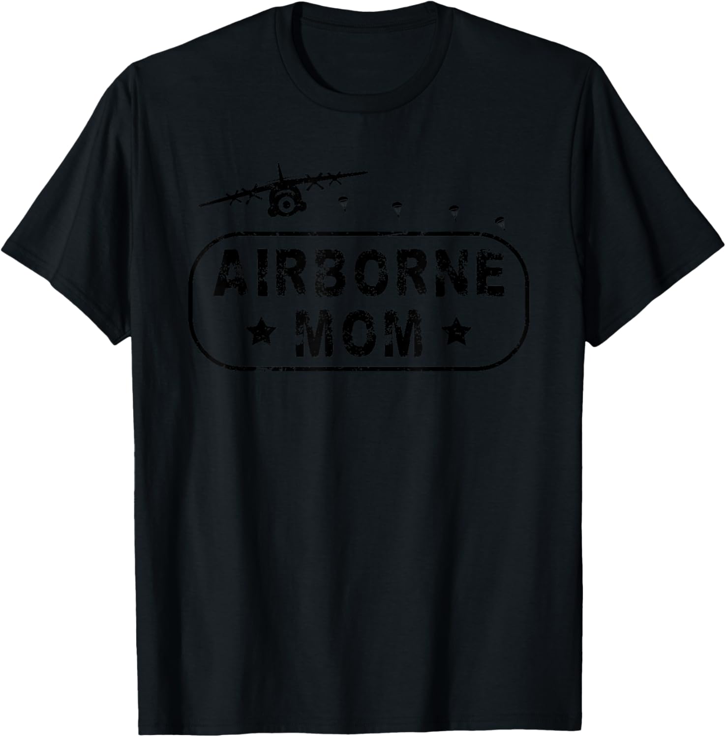 Airborne Mom T-Shirt - T-Shirt | Black