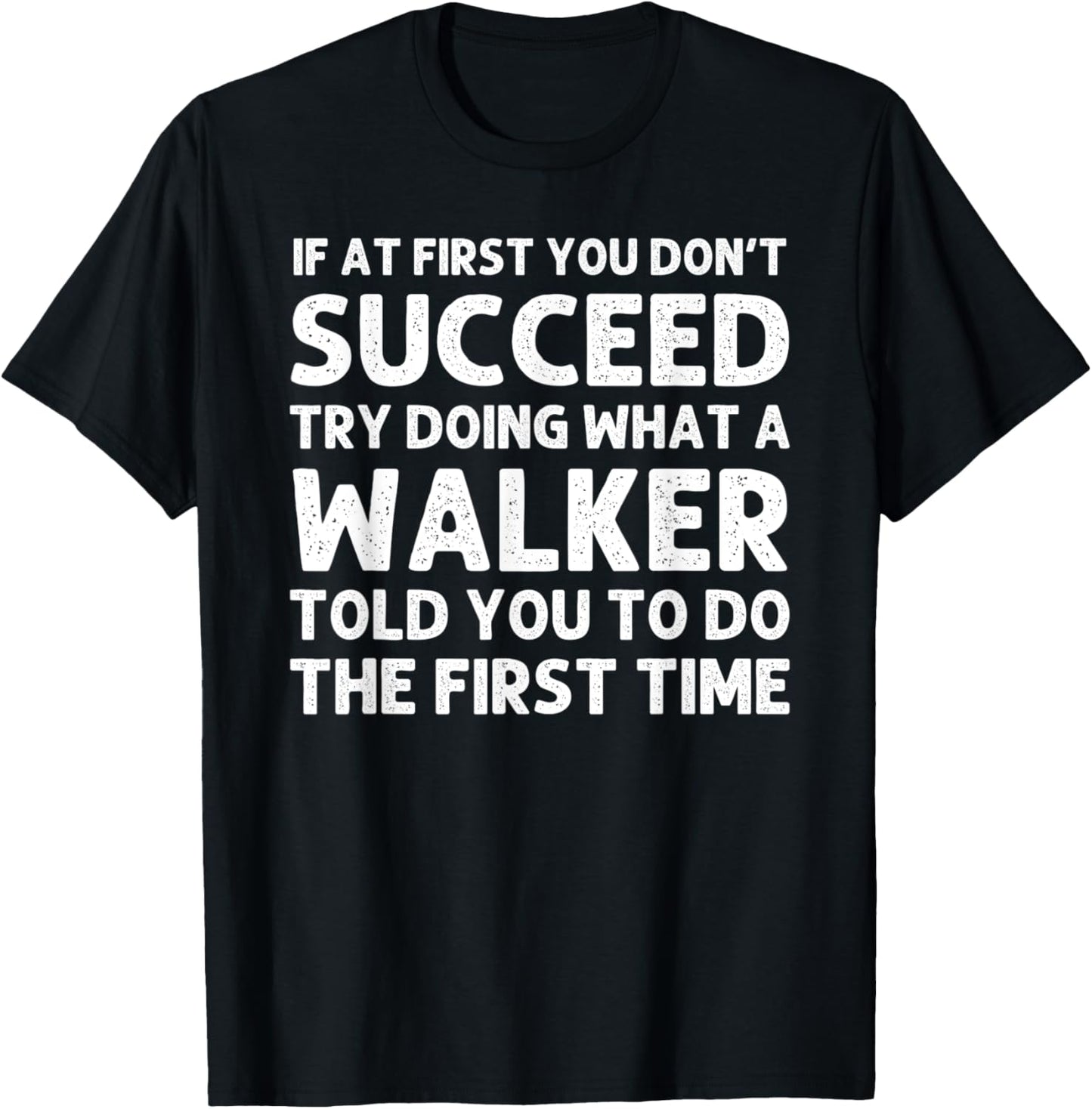 WALKER Funny Surname Family Tree Birthday Reunion Idea T-Shirt - T-Shirt | Black