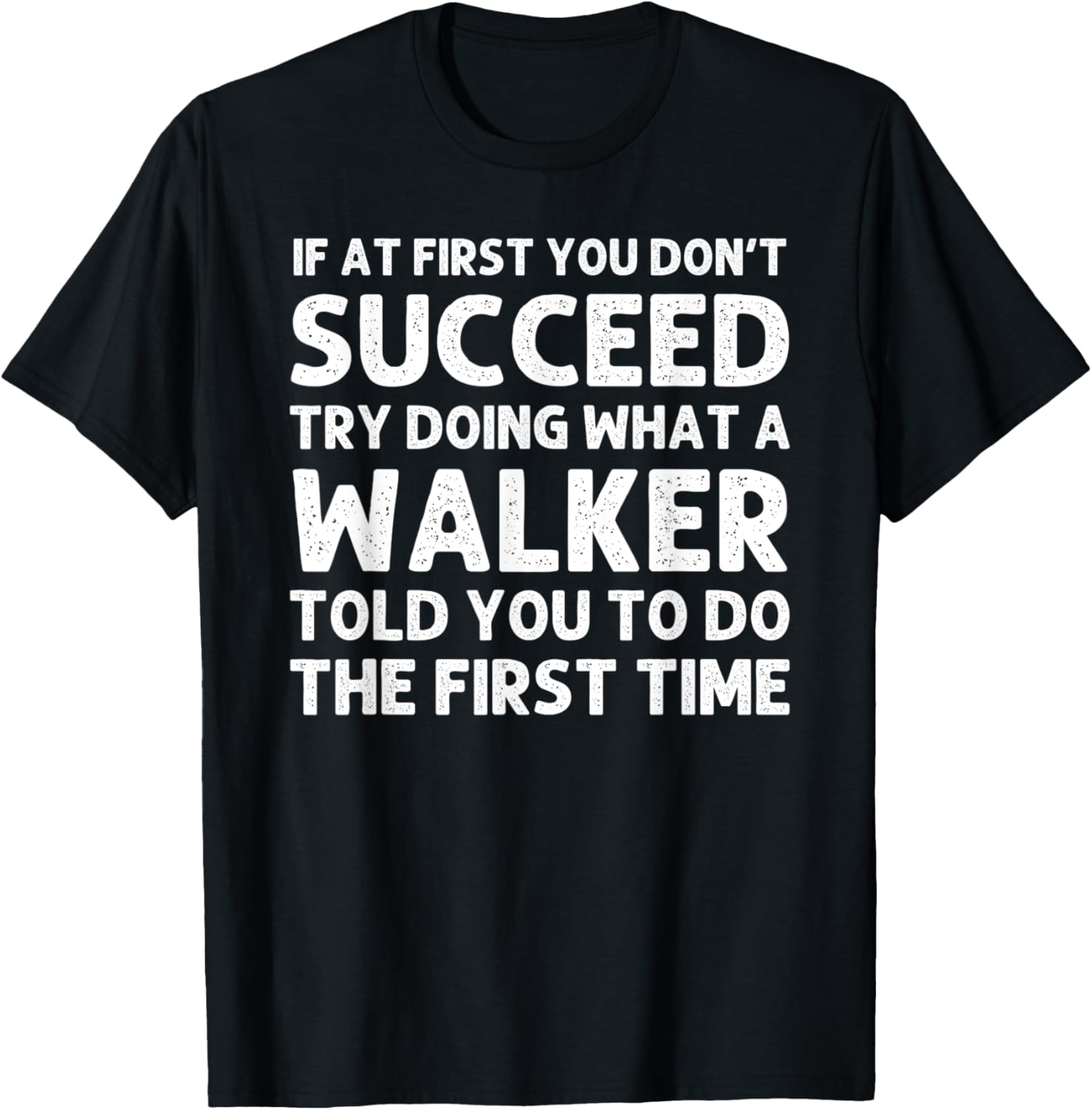 WALKER Funny Surname Family Tree Birthday Reunion Idea T-Shirt - T-Shirt | Black