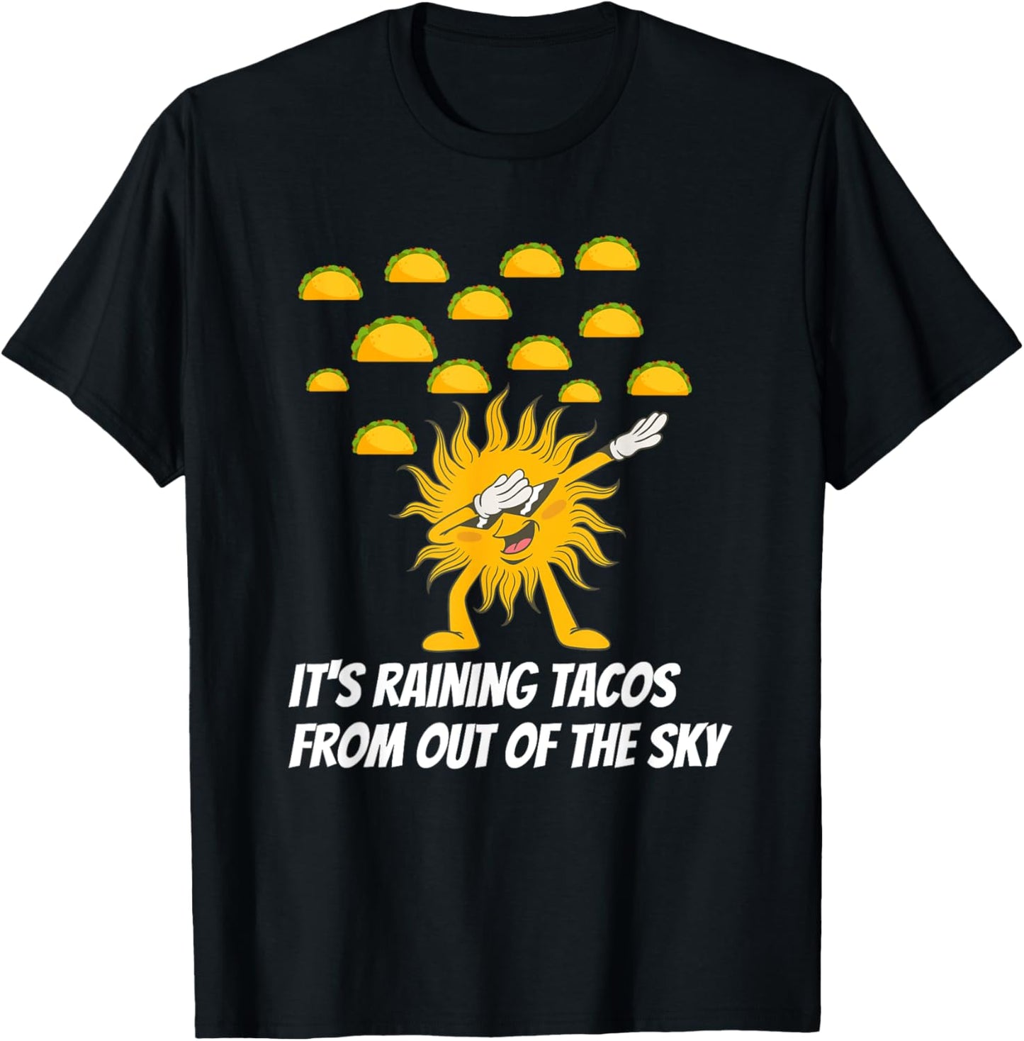 Funny kids It's Raining Tacos T-Shirt - T-Shirt | Black
