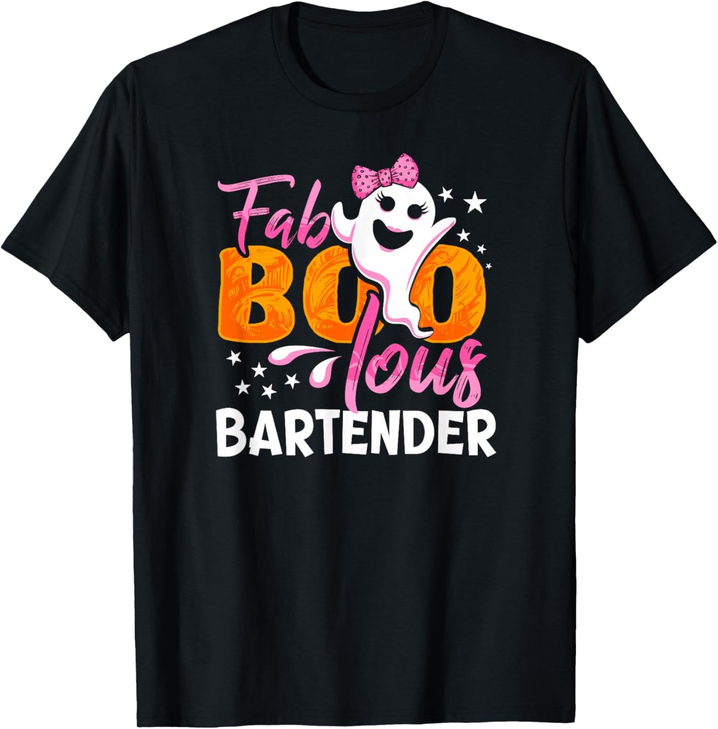 Bartender Halloween Fab BOO Lous T-Shirt - T-Shirt | Black