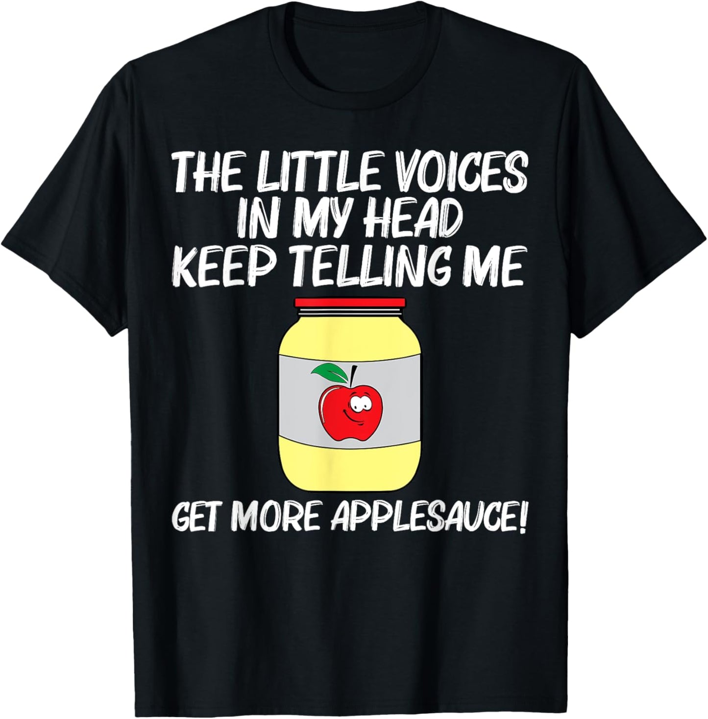 Cool Applesauce Women Sweetened Apple Sauce Food Jar T-Shirt - T-Shirt | Black