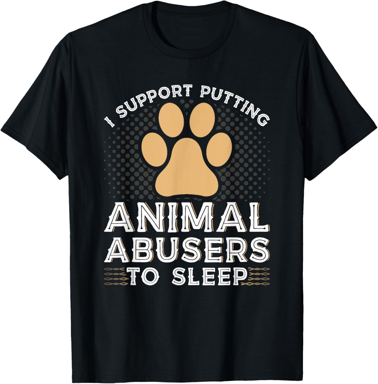 Animal Rescuer Pet Adoption, Stop Animal Abuse T-Shirt - T-Shirt | Black