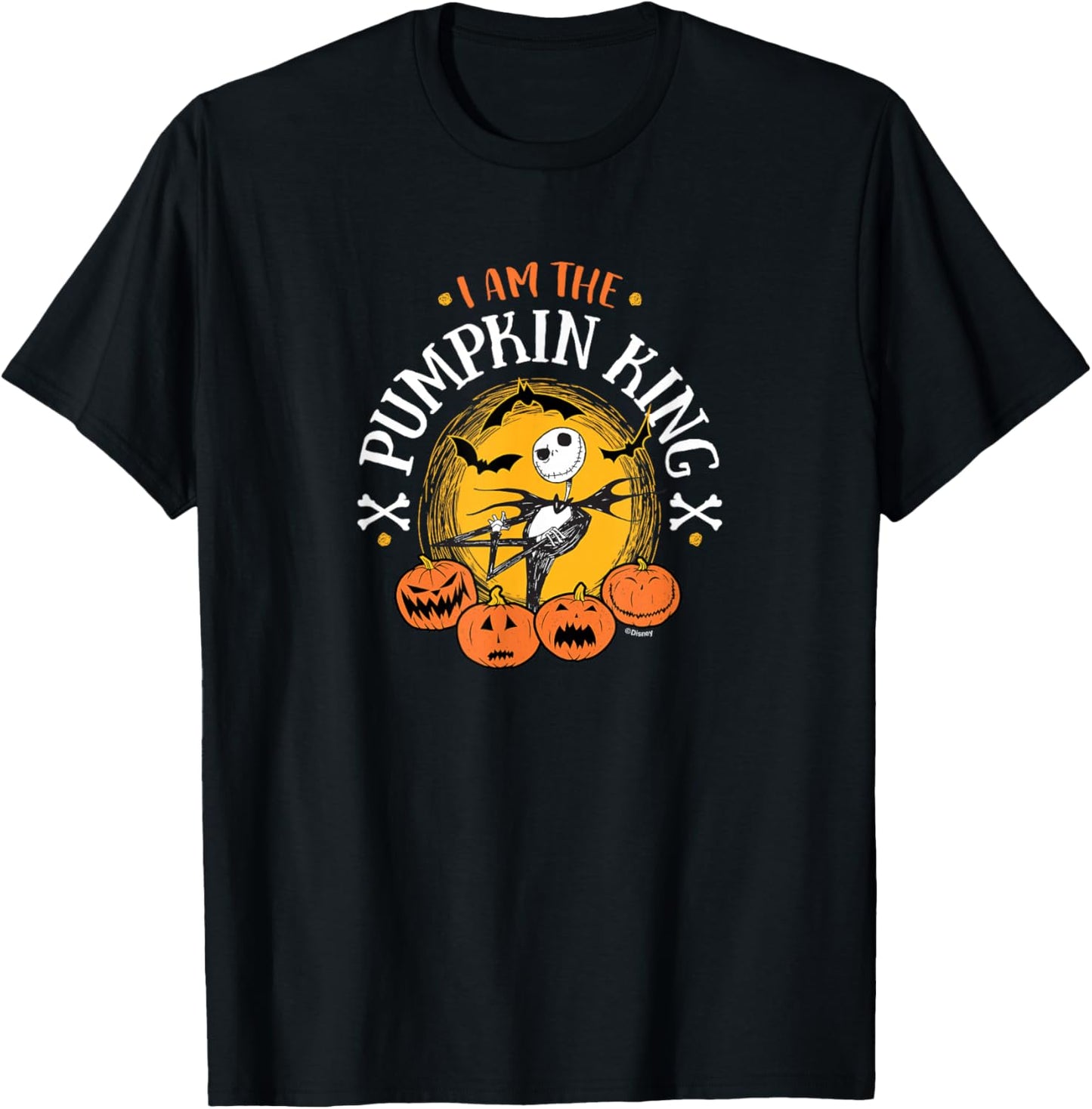 Jack Skellington I Am The Pumpkin King T-Shirt - T-Shirt | Black