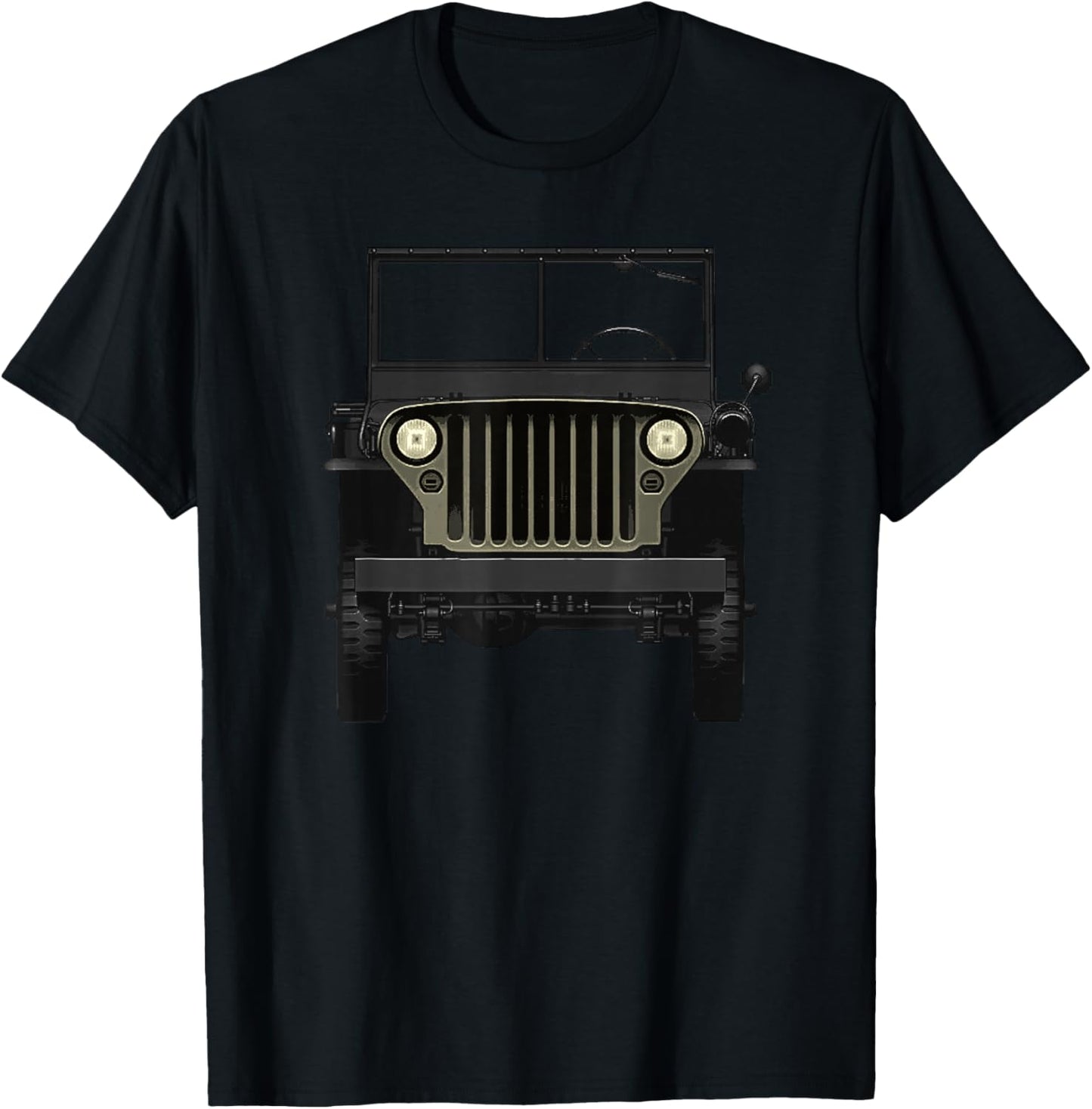 Willys MB Vintage Off Road Classic Vehicle WW2 T-Shirt - T-Shirt | Black