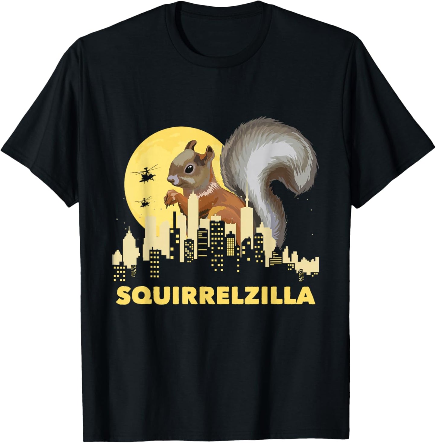 Squirrelzilla - Squirrel Whisperer Squirrel Lover Animal Small T-Shirt - T-Shirt | Black