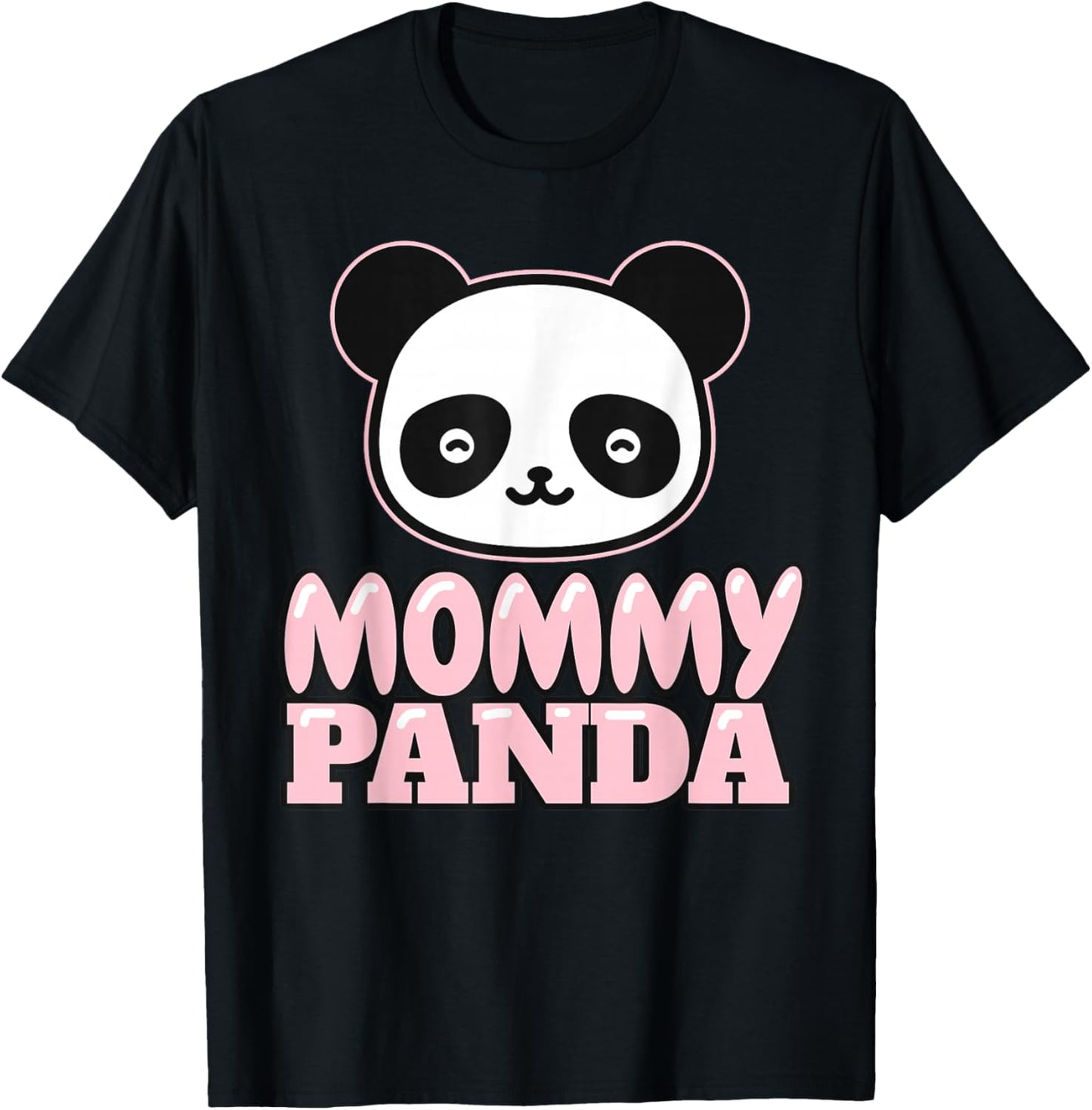 Mom Panda Bear - Mother's Day Mommy Panda T-Shirt - T-Shirt | Black