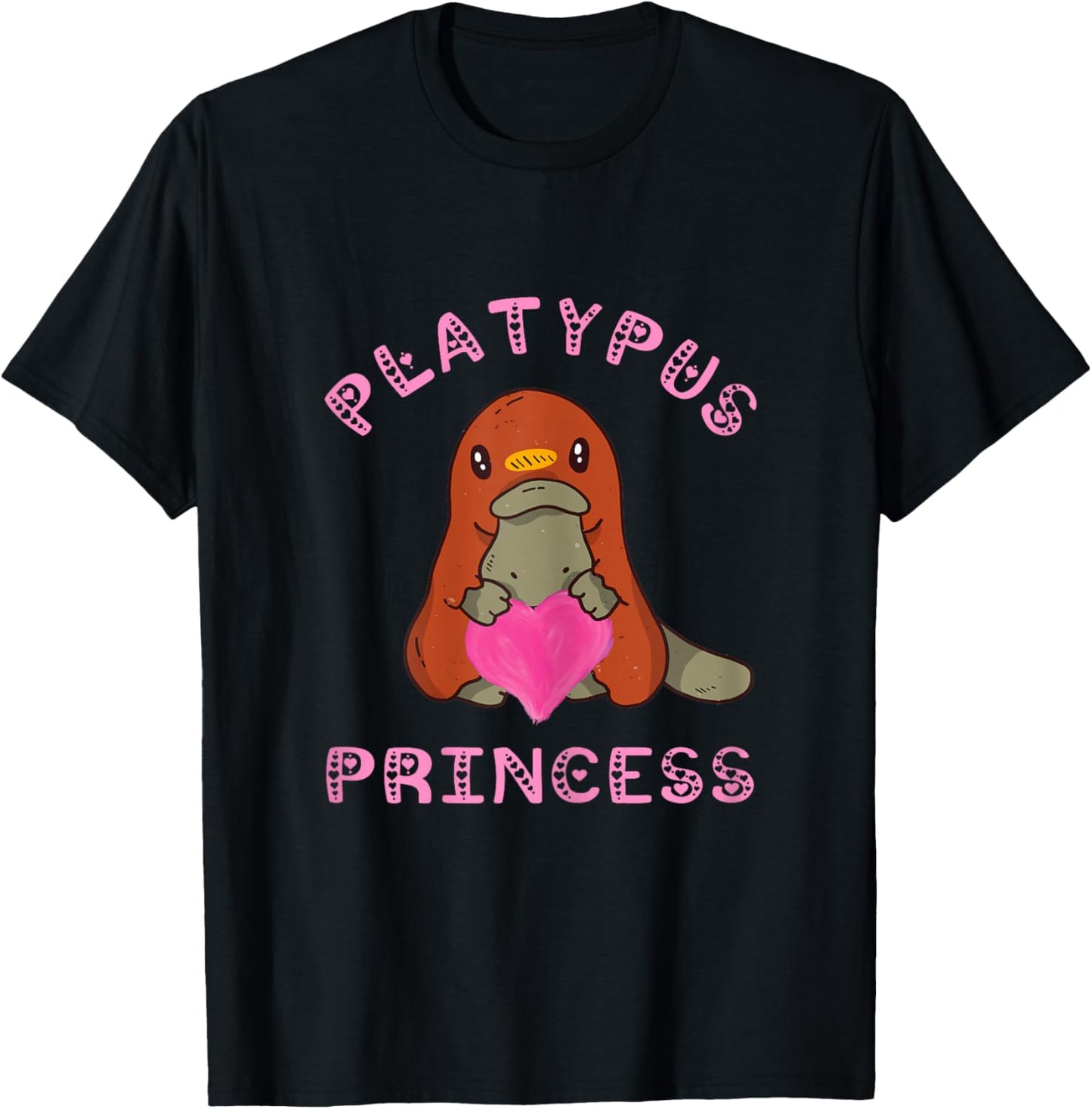 Platypus Princess Zoology Australian Duck Billed Platypus T-Shirt - T-Shirt | Black