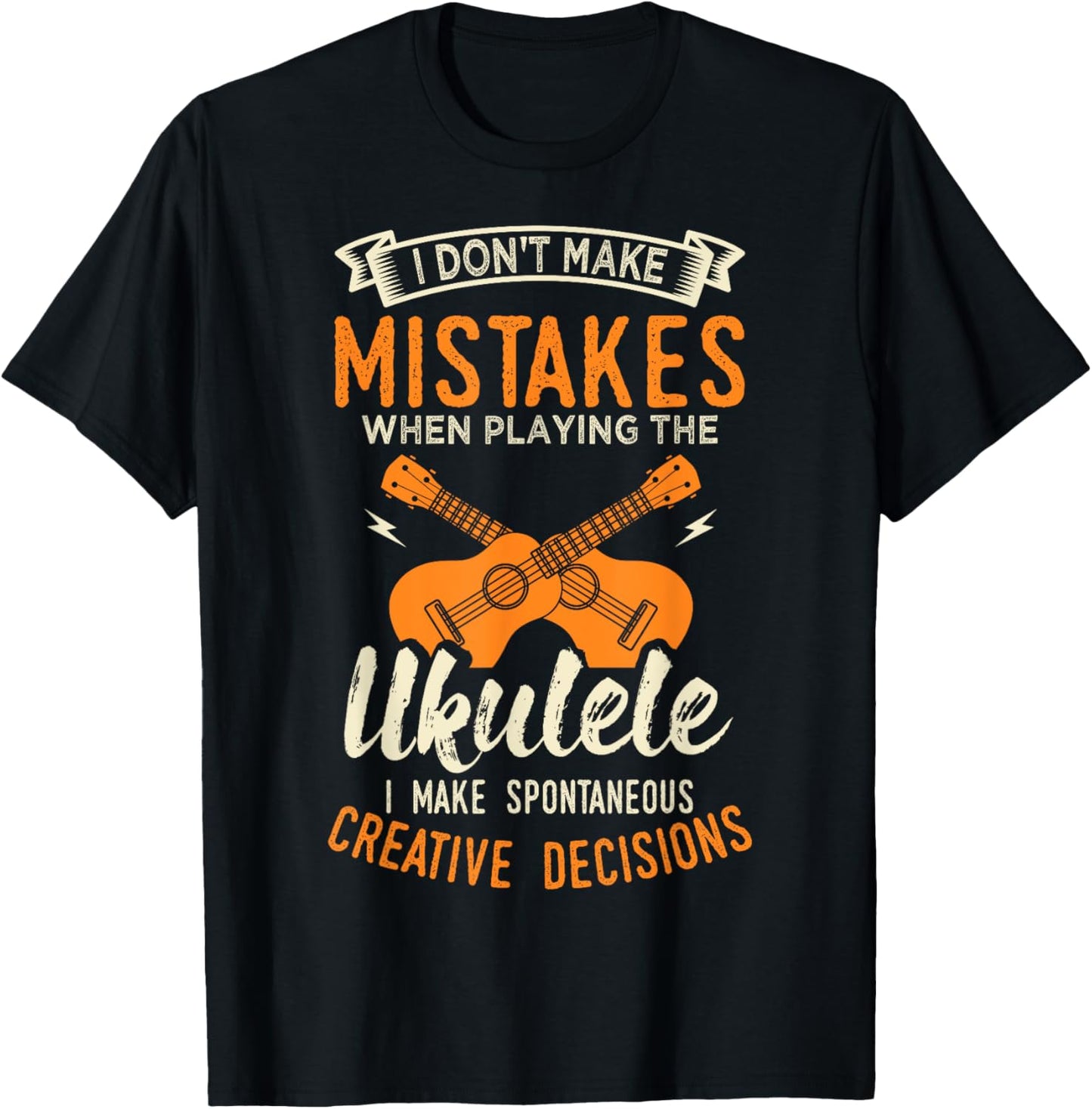 Ukulele Four String Instrument Lover T-Shirt - T-Shirt | Black