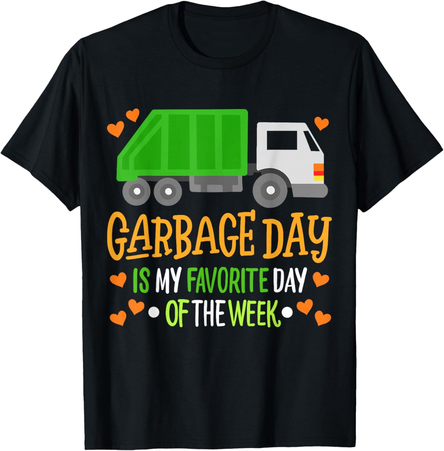 Garbage Truck T-Shirt - T-Shirt | Black